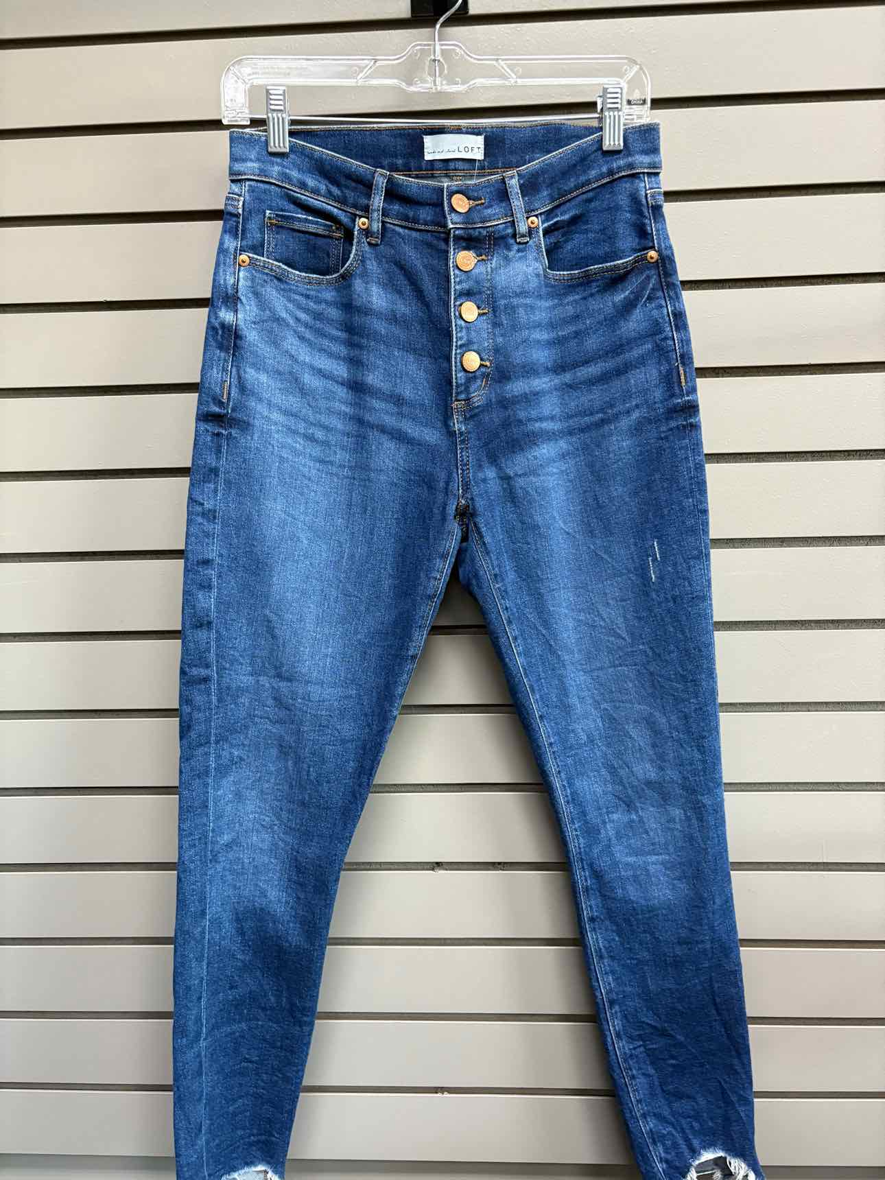 Women's Waist Size 27 LOFT Dark Blue Jean