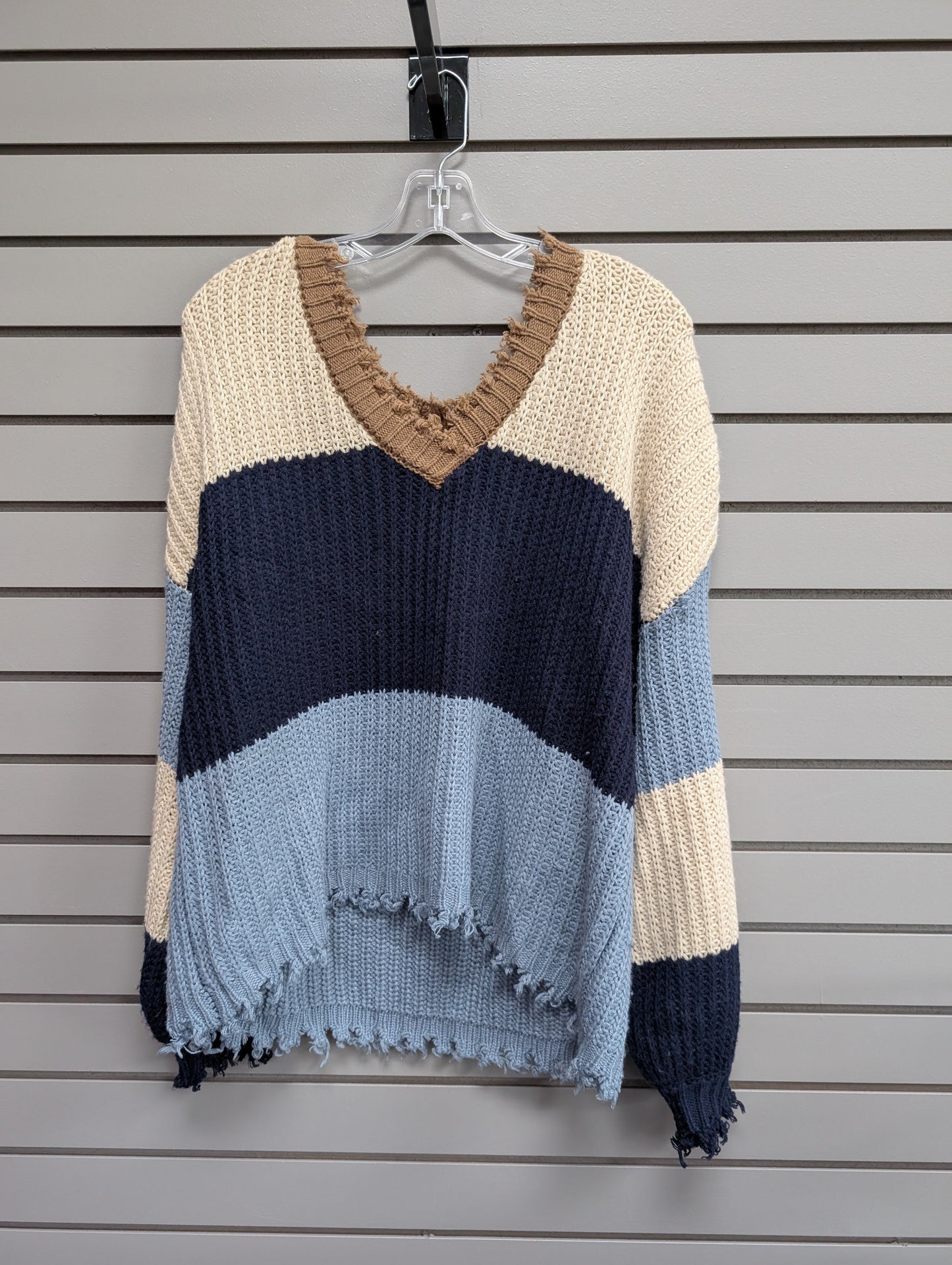 Women's Women Size S Multi-Color Blu Pepper Long Sleeve Sweater