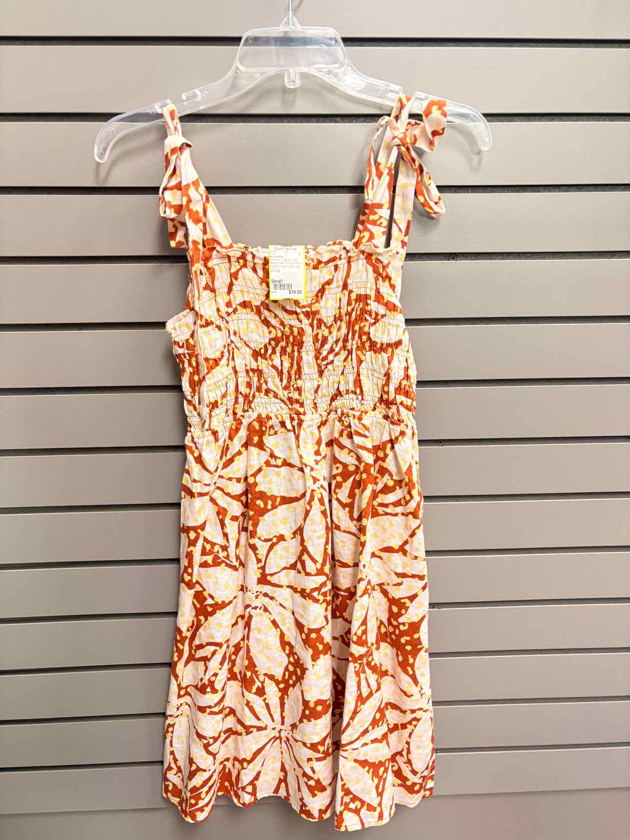 Women's Size Small Orange Nicole Miller Tank Above Knee Dress