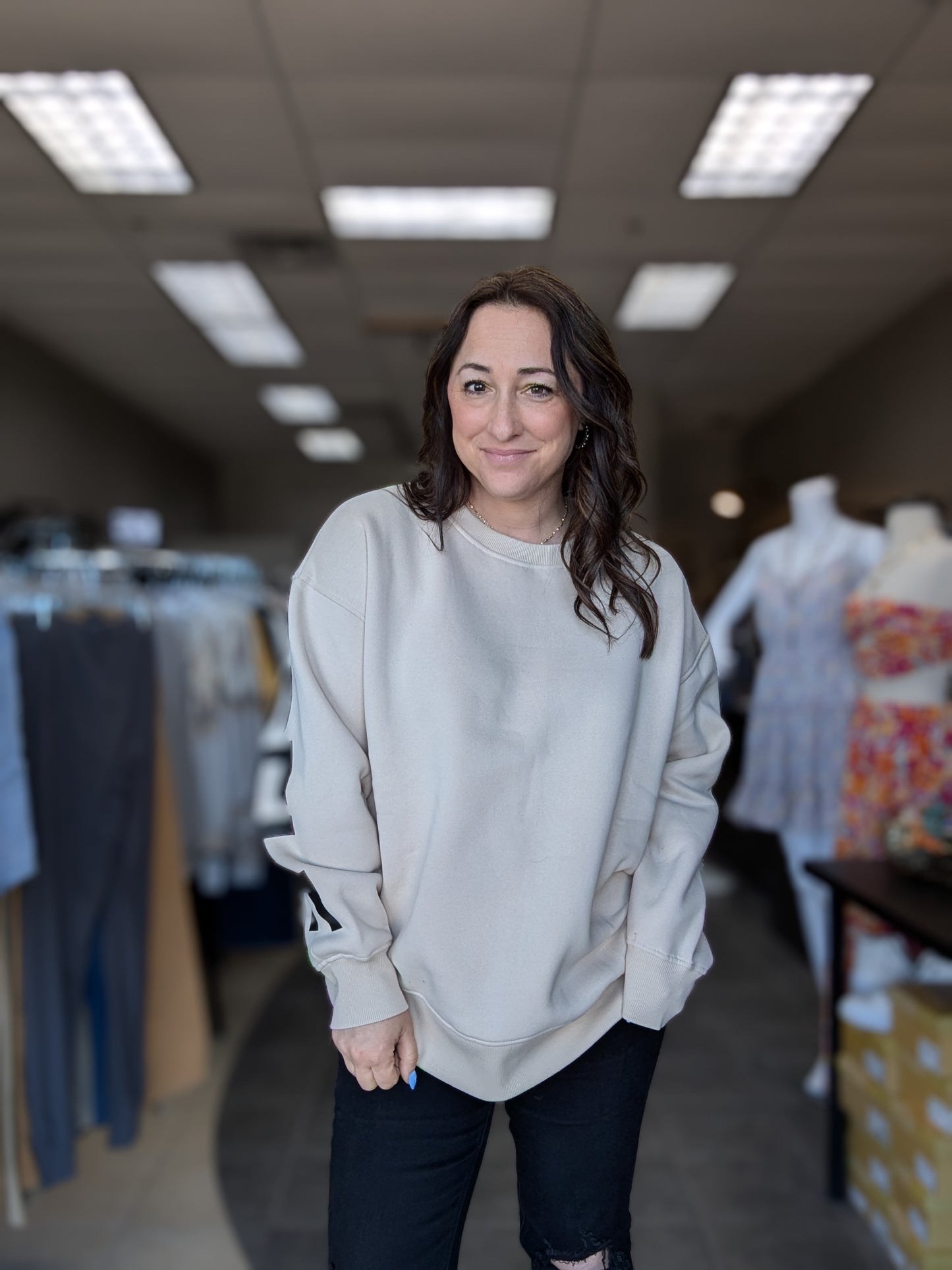 Be Yourself Oversized Sweatshirt