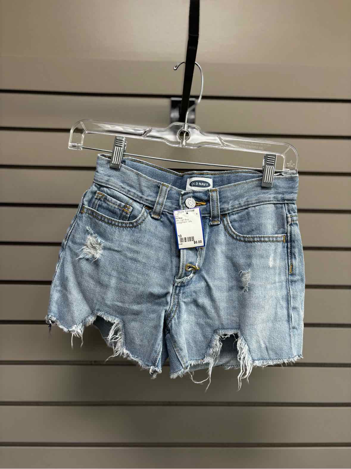 Girl's Child Size 10 Old Navy Light Blue Short