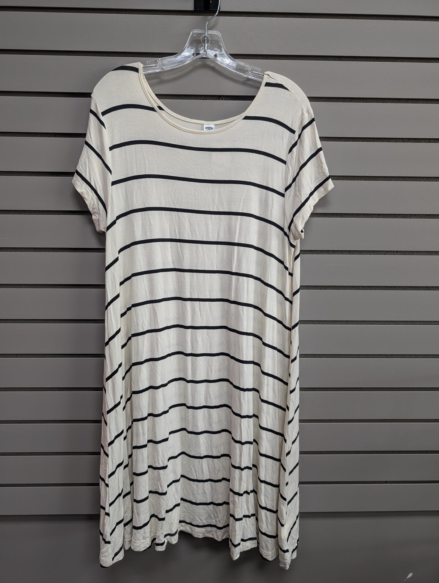 Women's Size XL White Old Navy Short Sleeve Above Knee Dress