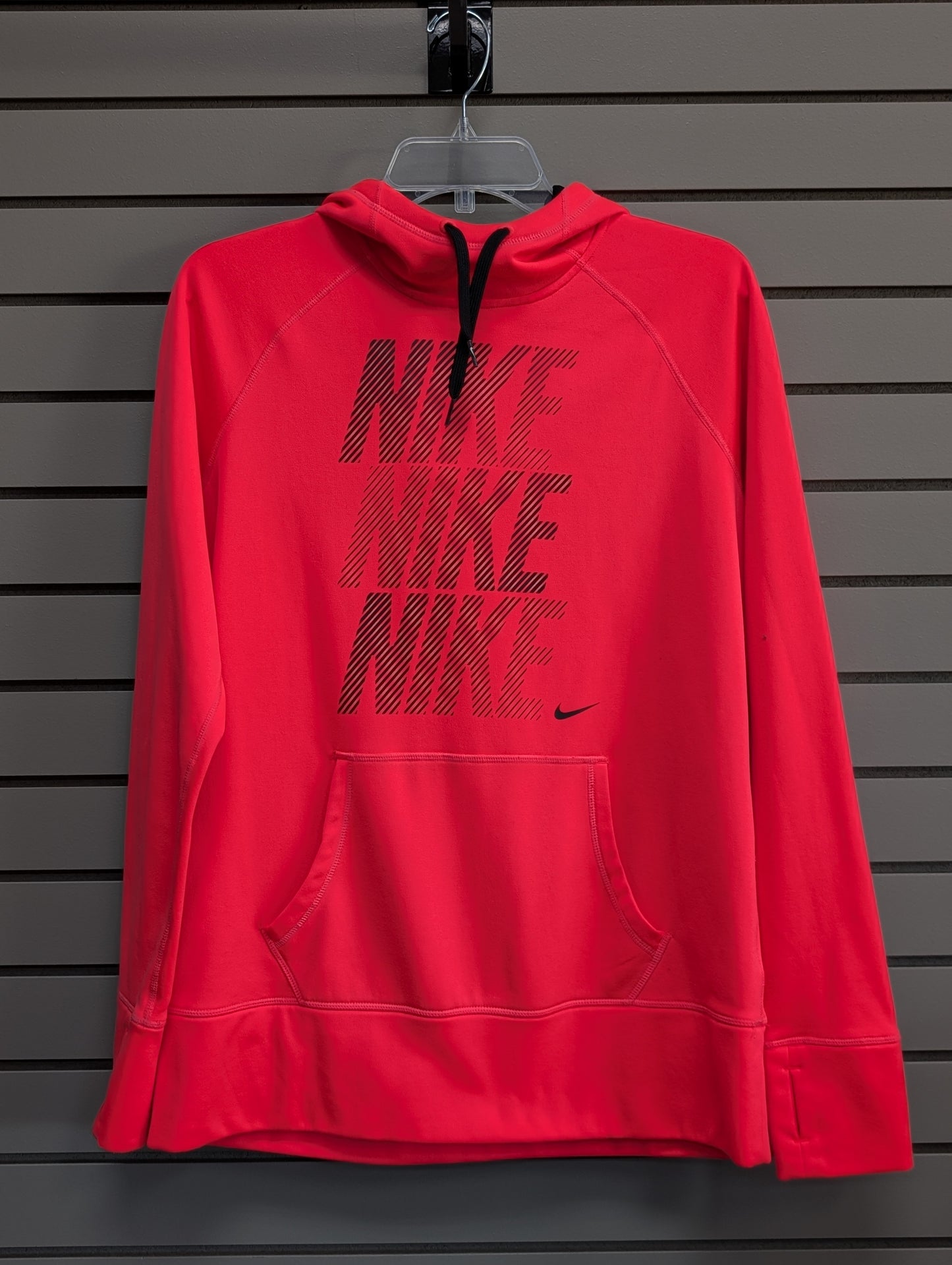 Women's Women Size L Neon Pink Nike Hooded Long Sleeve Sweatshirt