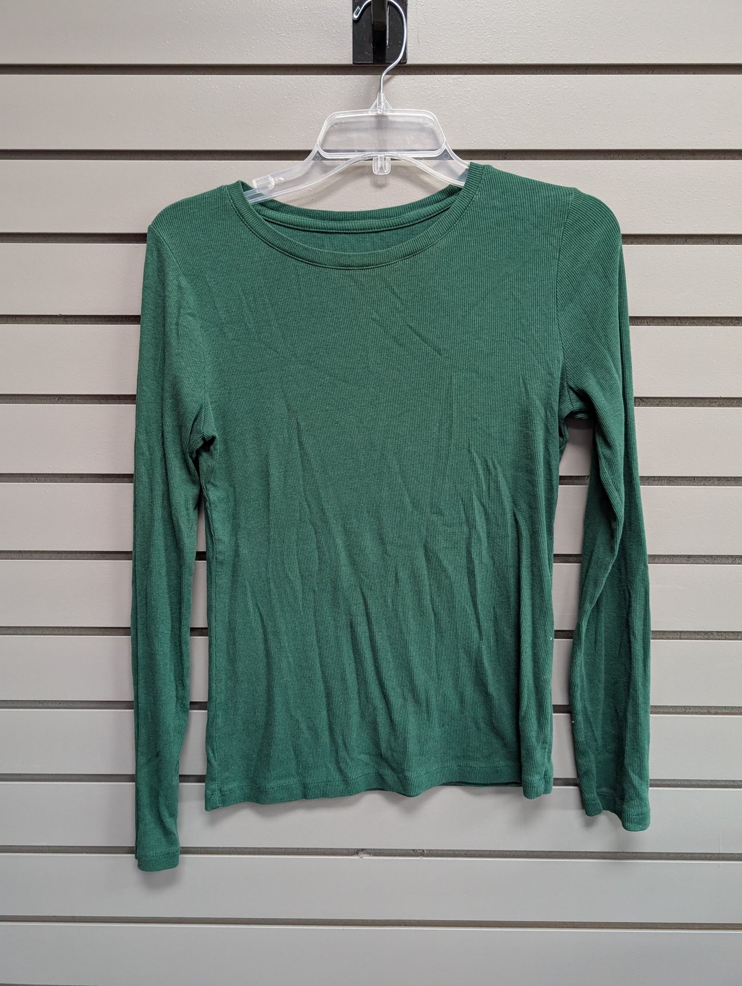 Women's Women Size XS Green A New Day Ribbed Long Sleeve Shirt