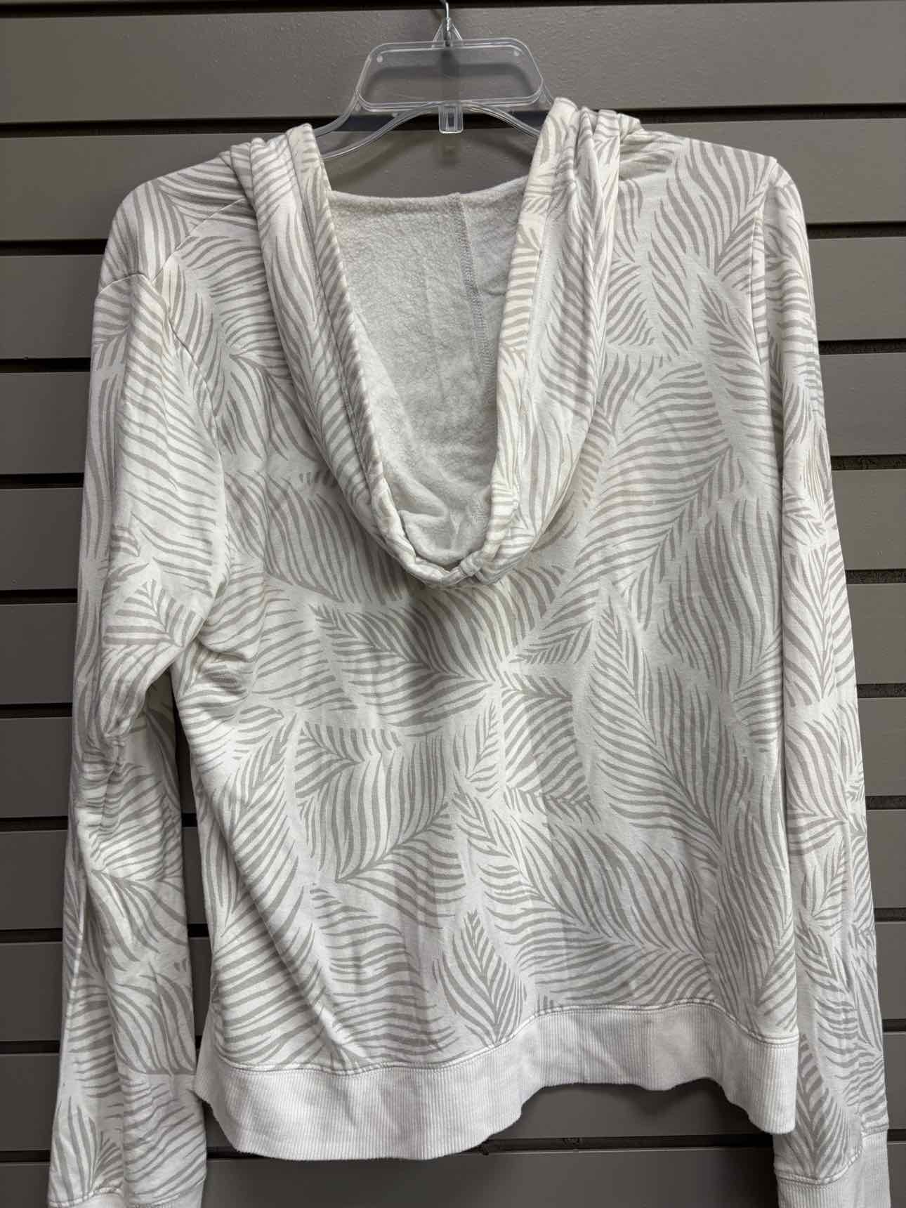Women's Women Size L White Thread & Supply Hooded Long Sleeve Sweatshirt