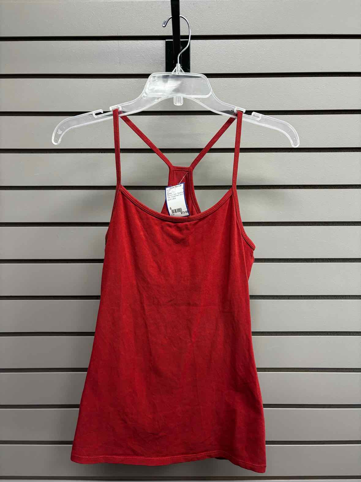 Women's Women Size S Rust Express Racerback Tank Shirt