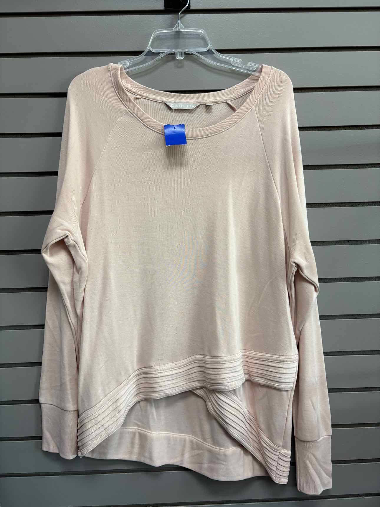 Women's Women Size XL Light Pink Athleta Long Sleeve Shirt