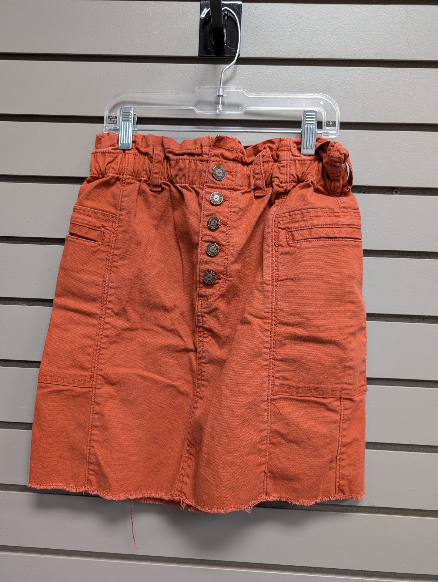 Women's Waist Size XS hollister Red Above Knee Skirt