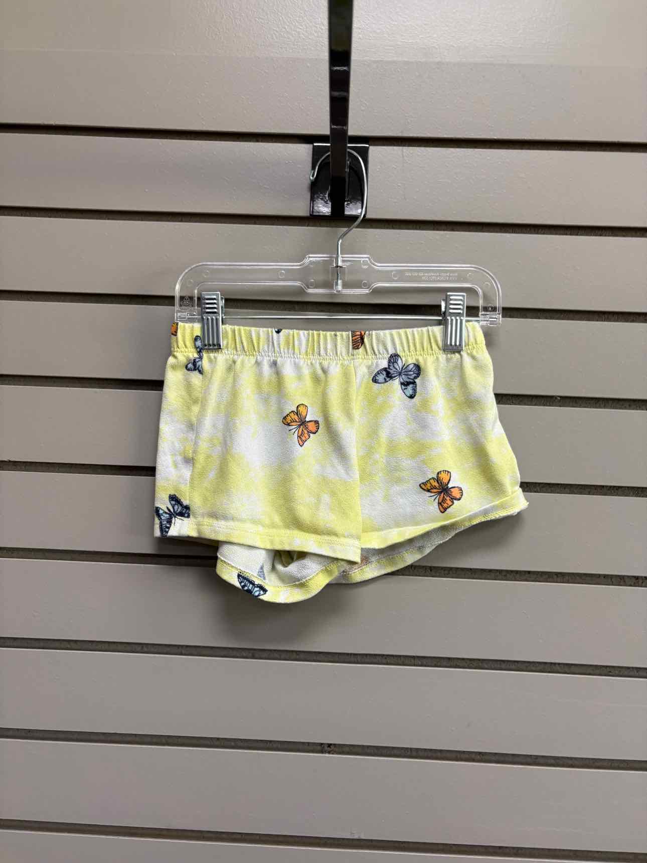 Girl's Child Size 6/7 SO Yellow Butterfly Short