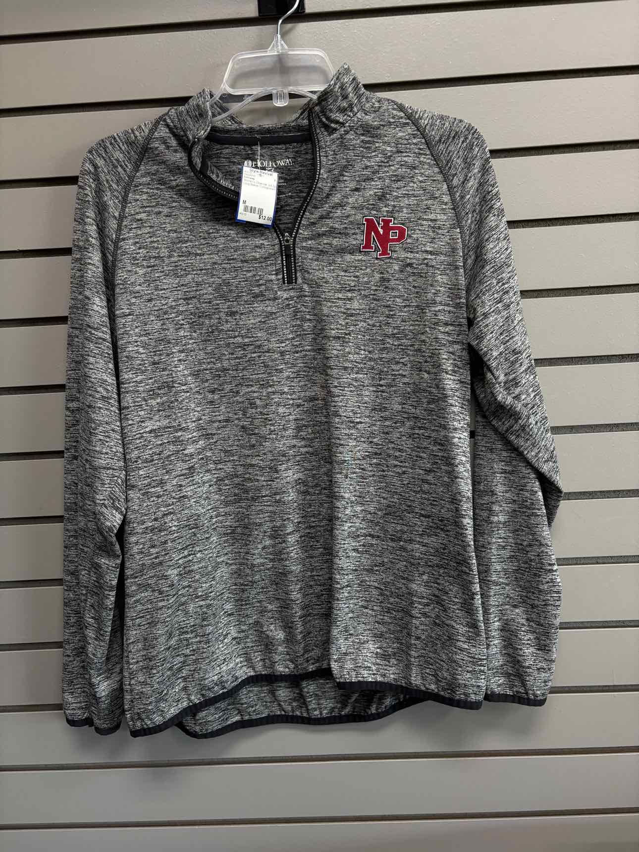 Women's Women Size M Charcoal holloway 3/4 Zip Long Sleeve Sweatshirt