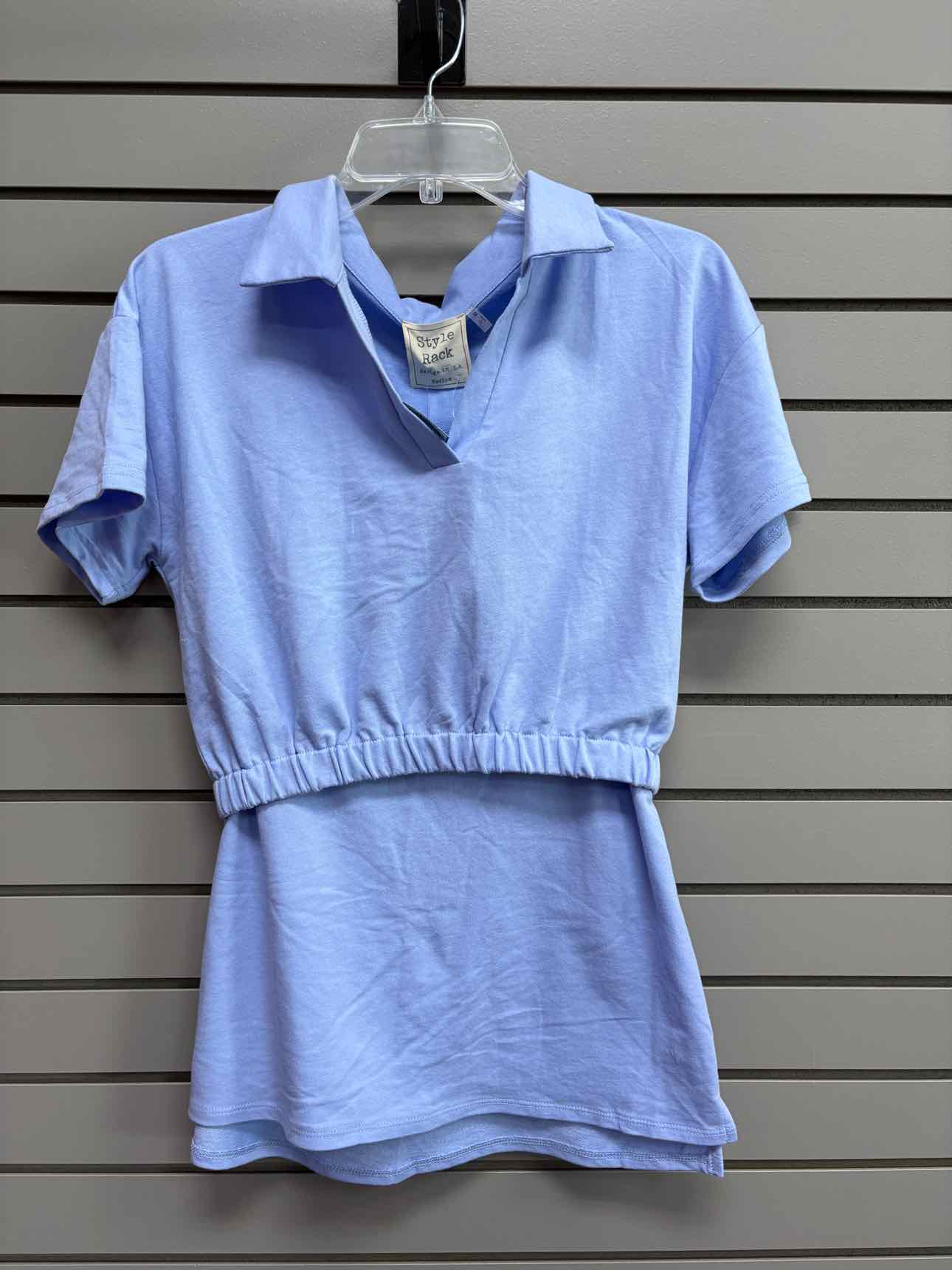 NWT Women's Women Size M Style Rack Blue Top & Bottom Set