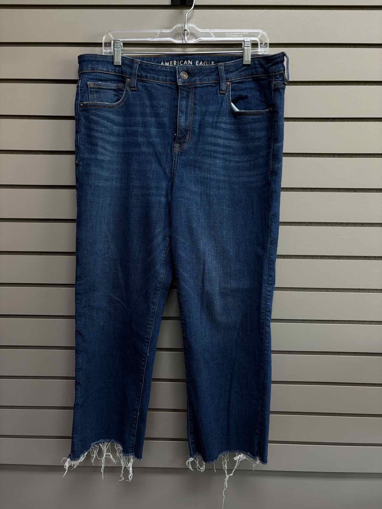 Women's Waist Size 14 American Eagle Dark Blue Jean