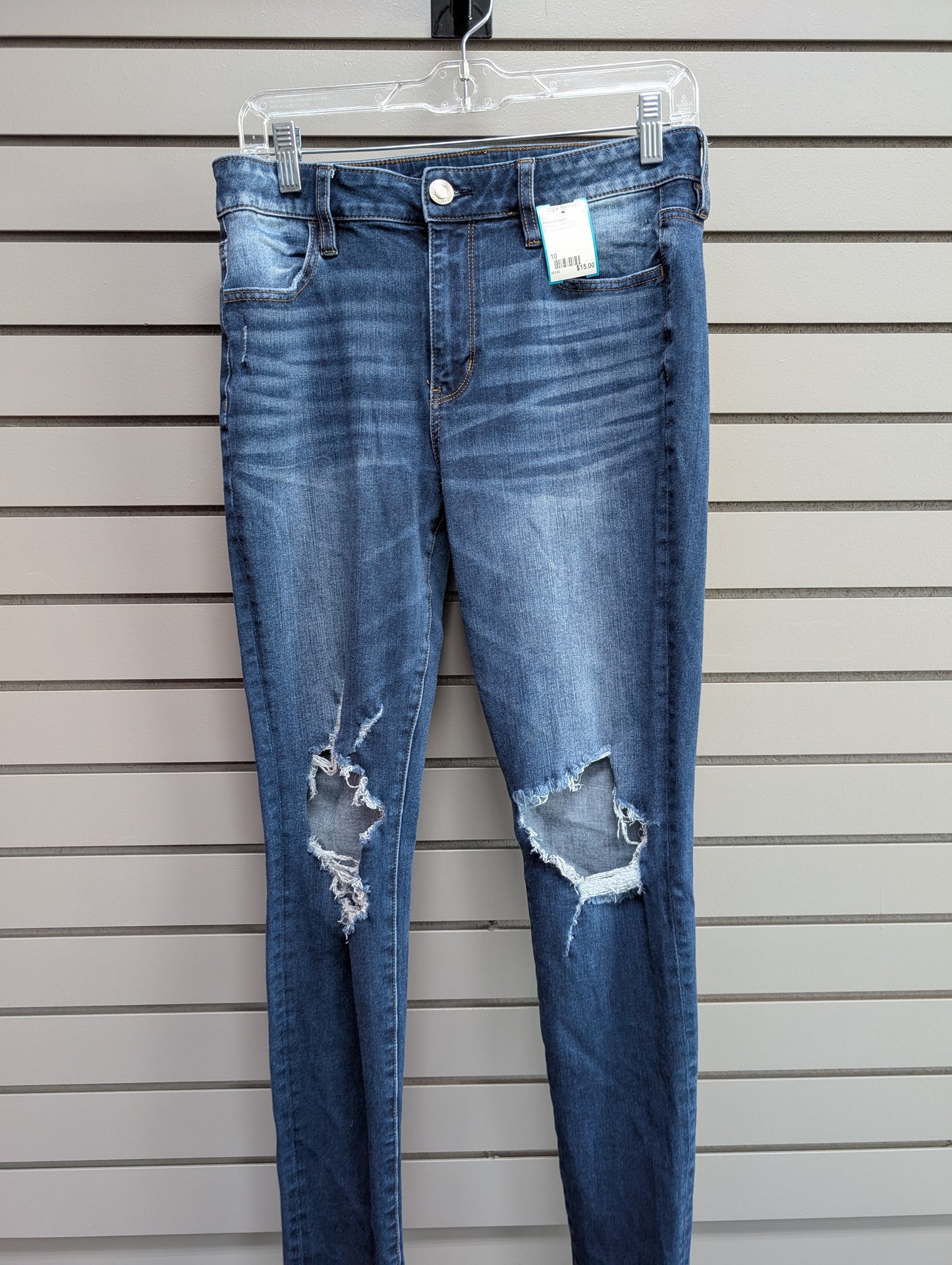 Women's Waist Size 10 American Eagle Dark Blue Jean
