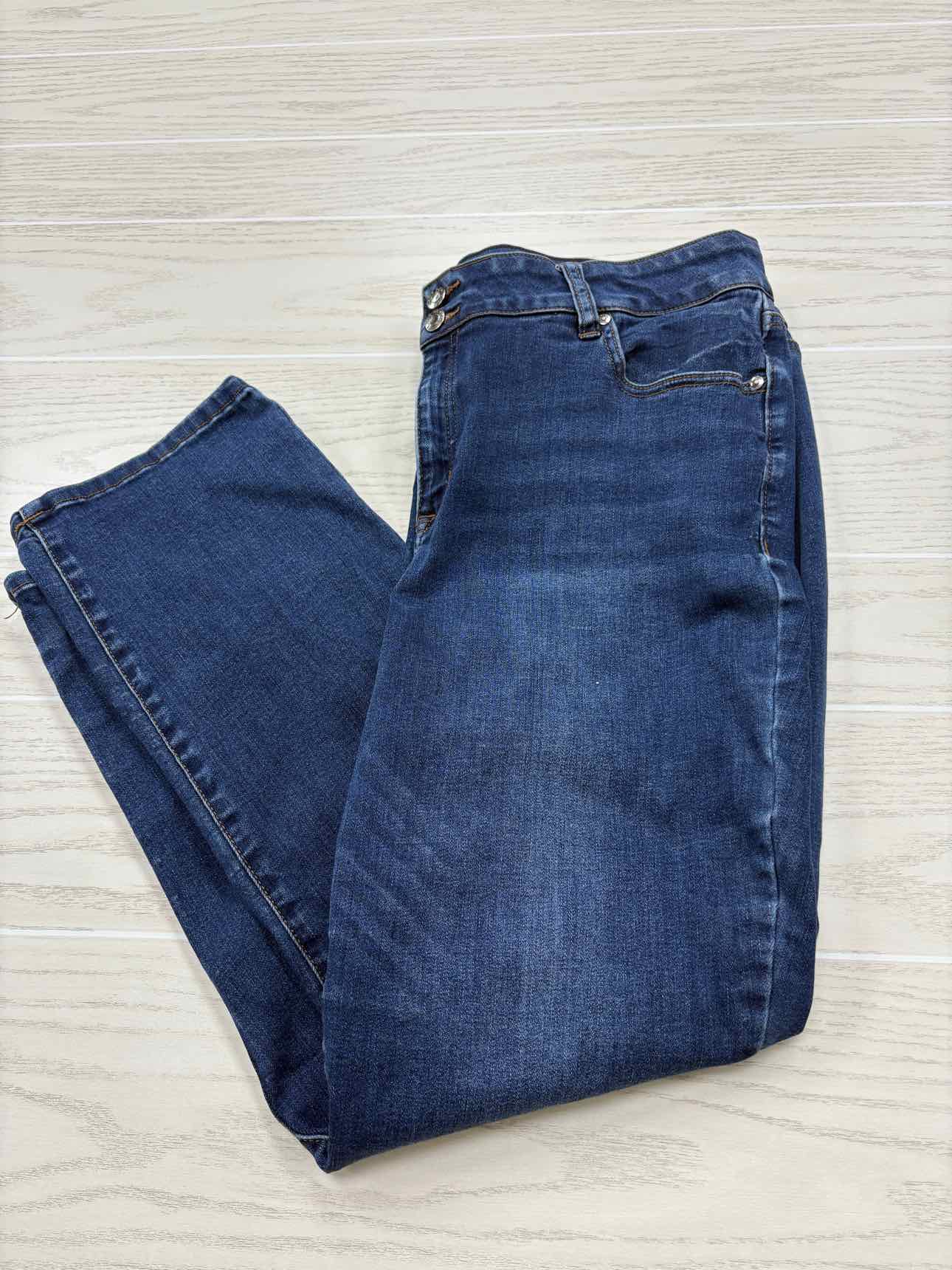 Women's Waist Size 20 Lane Bryant Dark Blue Jean