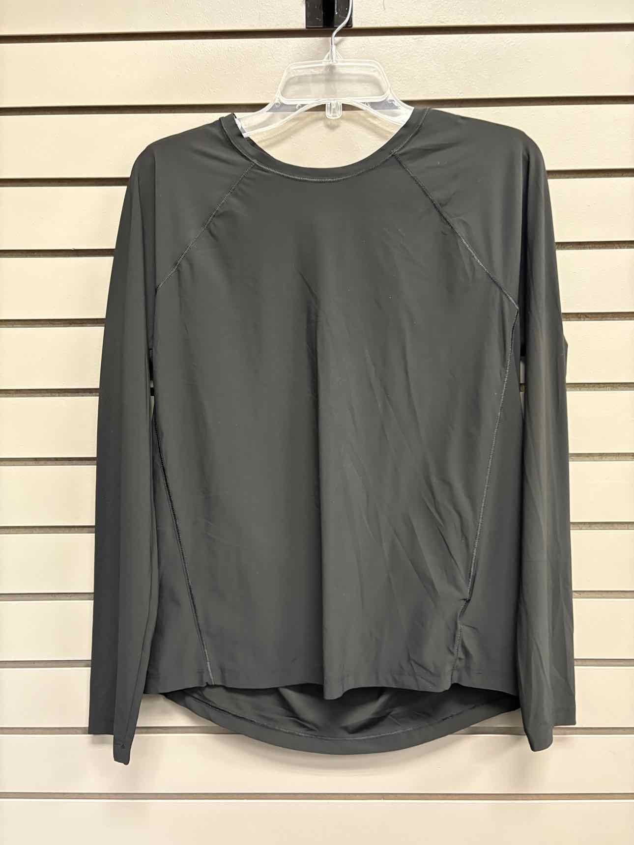 Women's Women Size M Black Athleta Scoop Long Sleeve Shirt