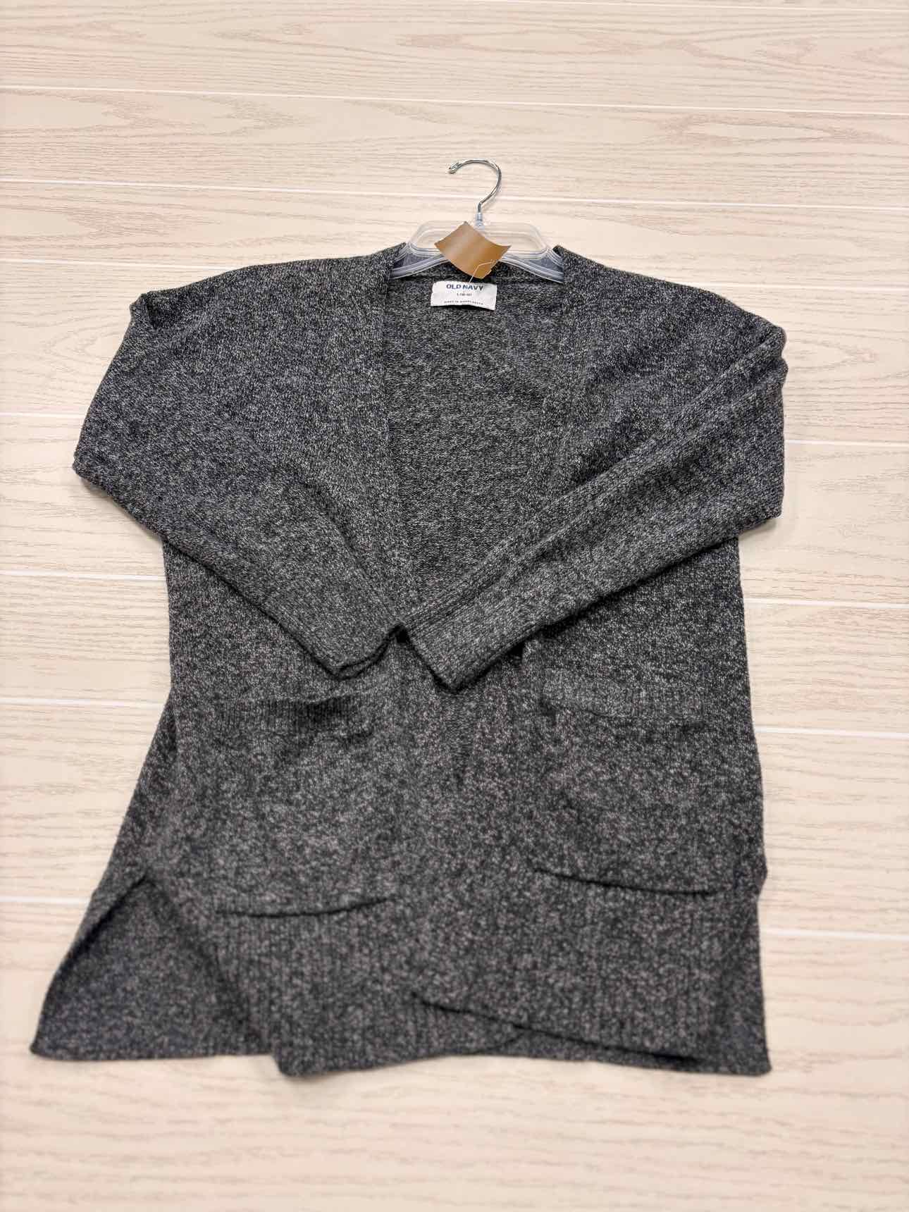 Girl's Child Size 10/12 Old Navy Charcoal Long Sleeve Shirt