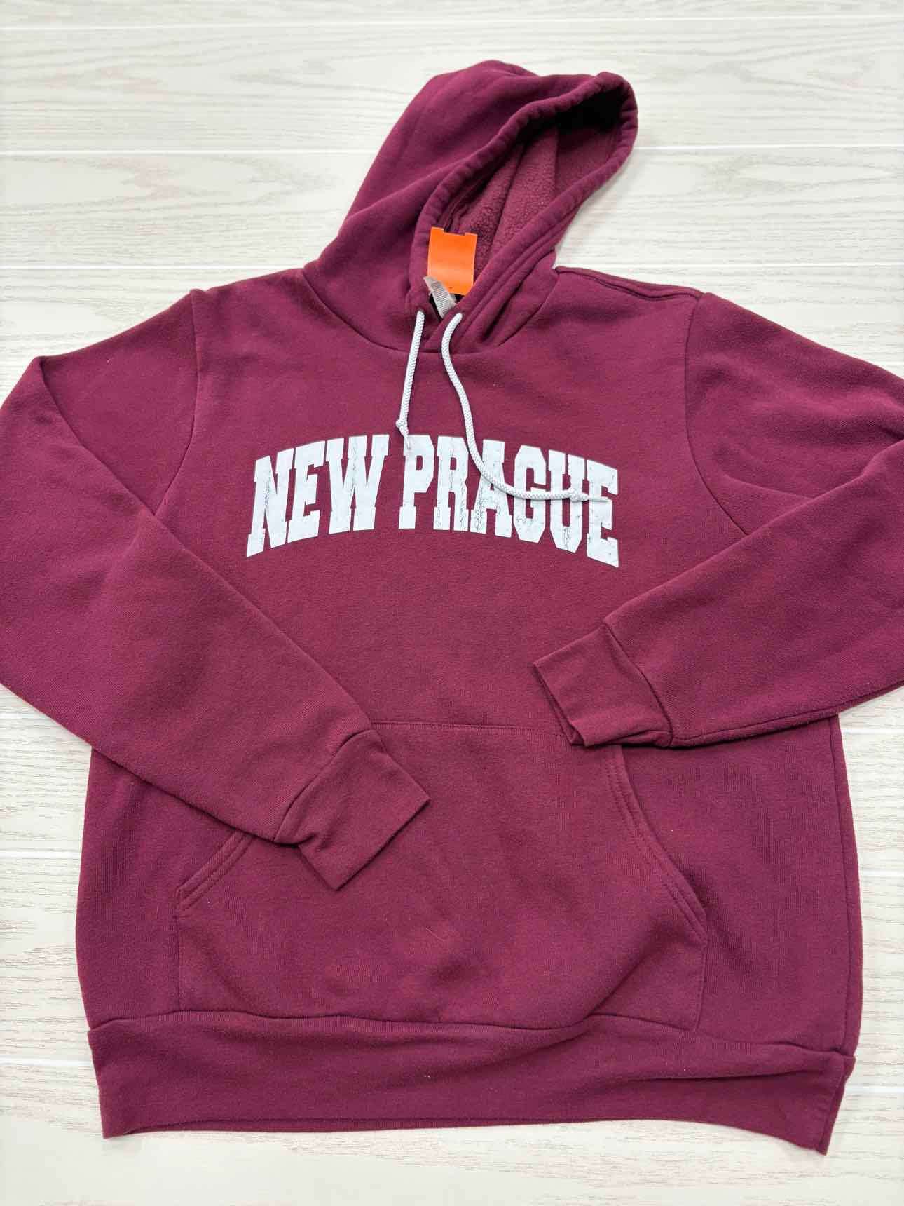 Women's Women Size M Maroon Bella + Canvas New Prague Hooded Sweatshirt
