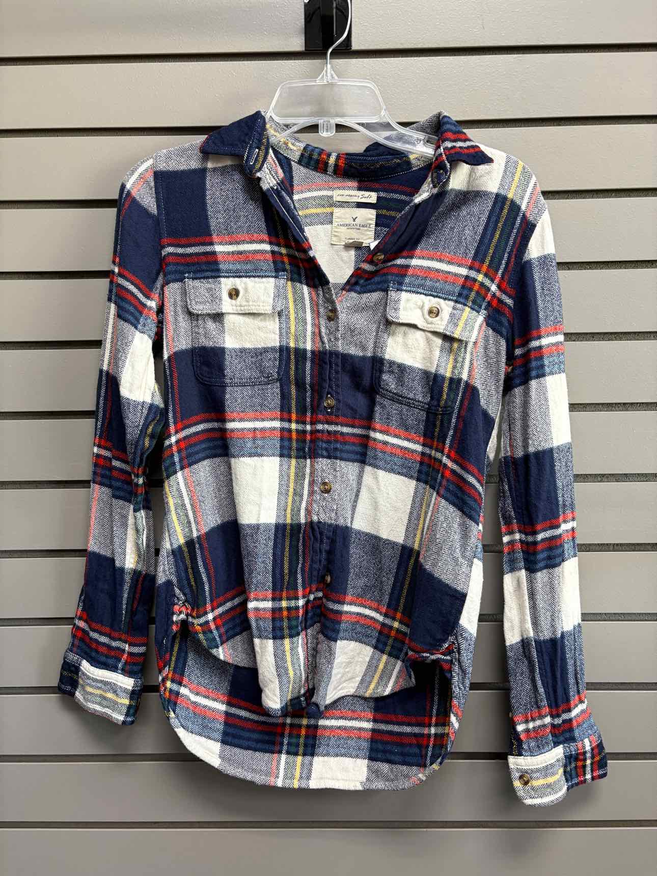 Women's Women Size XS Multi-Color American Eagle Long Sleeve Shirt