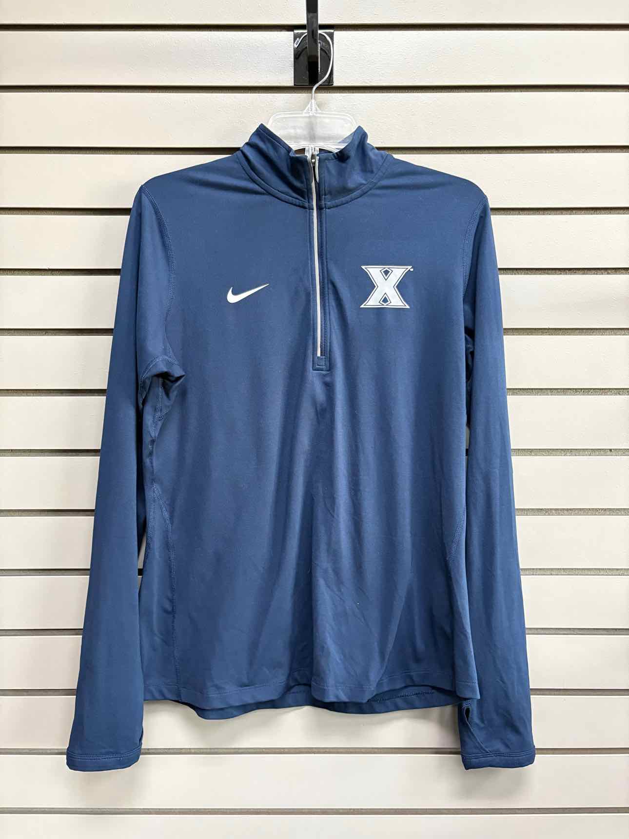 Women's Women Size L Nike Navy 3/4 Zip Long Sleeve Top