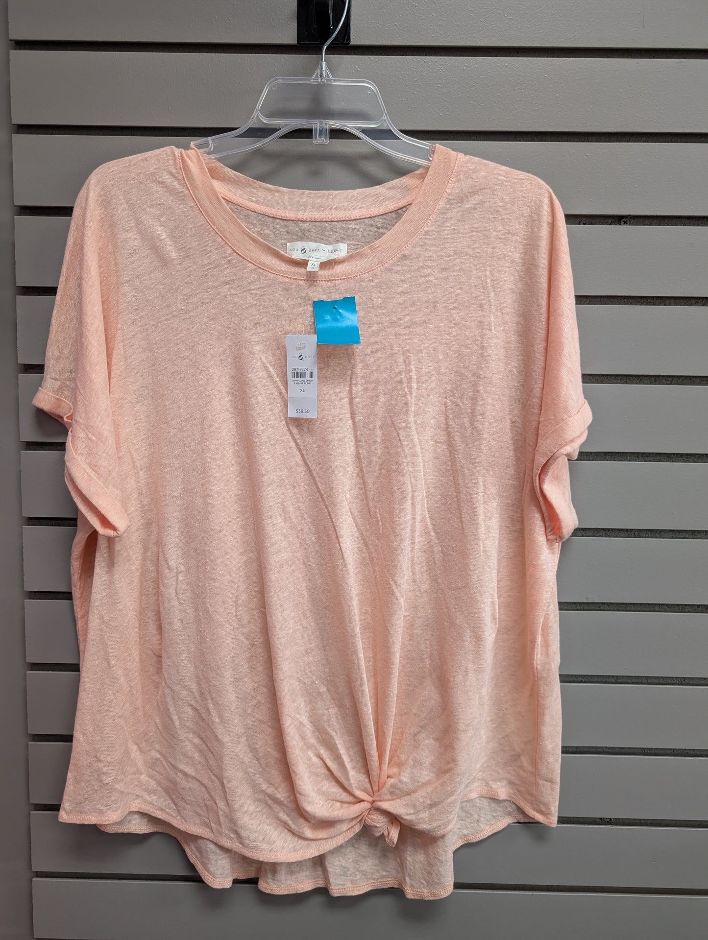 Women's Women Size XL Light Pink Lou & Grey Scoop Short Sleeve Shirt