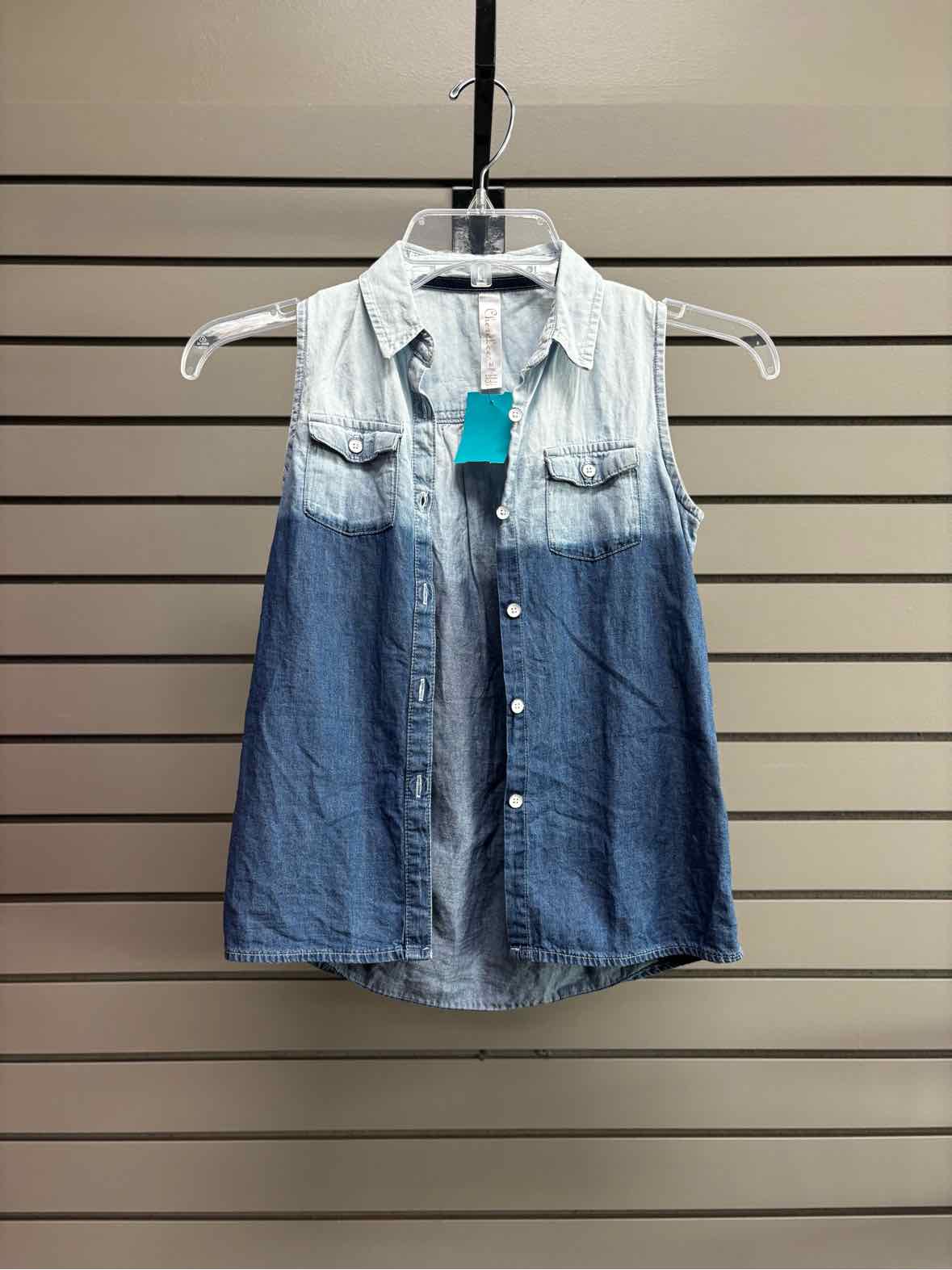 Girl's Child Size M Cherokee Light Blue Sleeveless Shirt