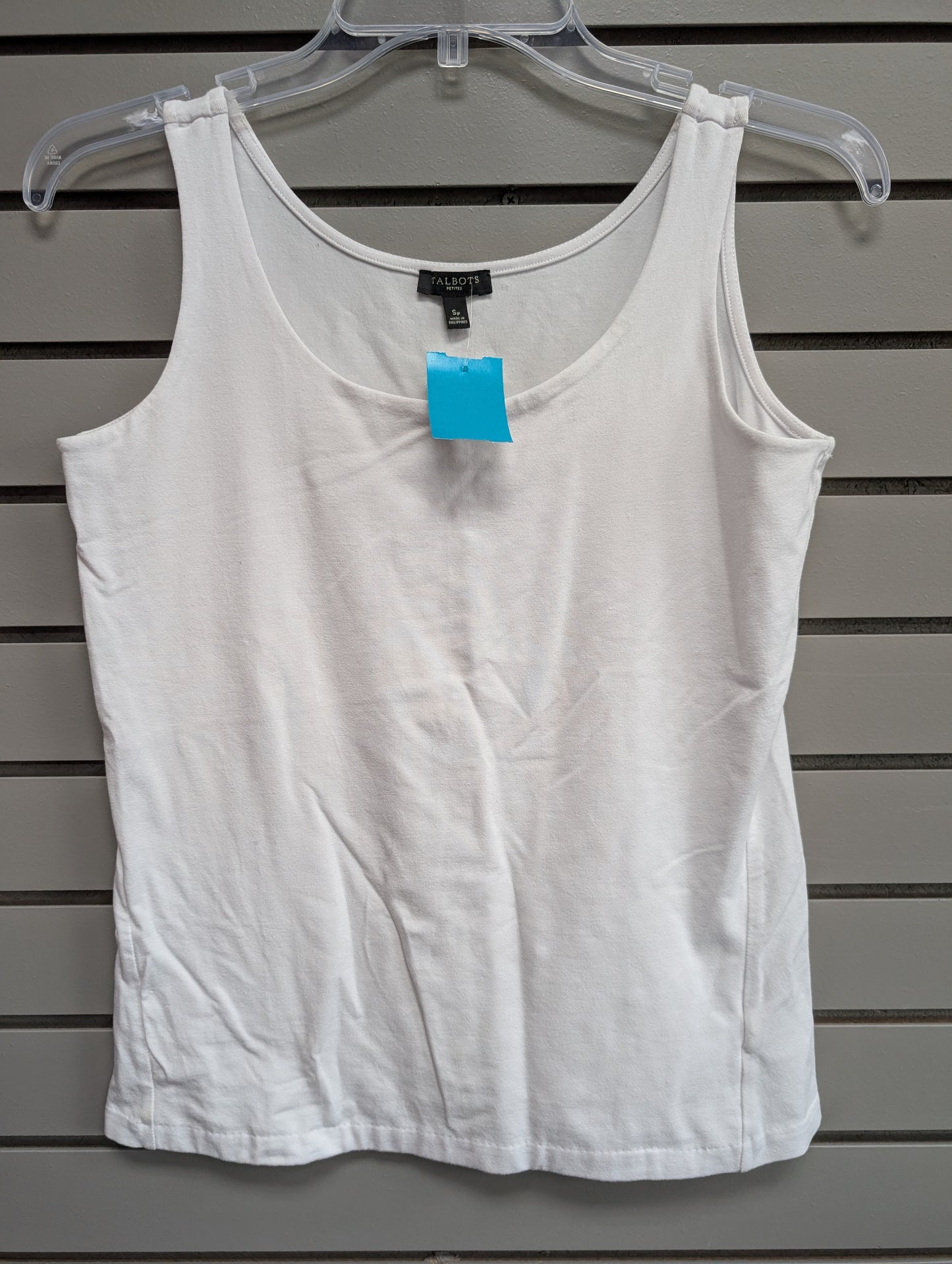 Women's Women Size S Petite White Talbots Tank Shirt