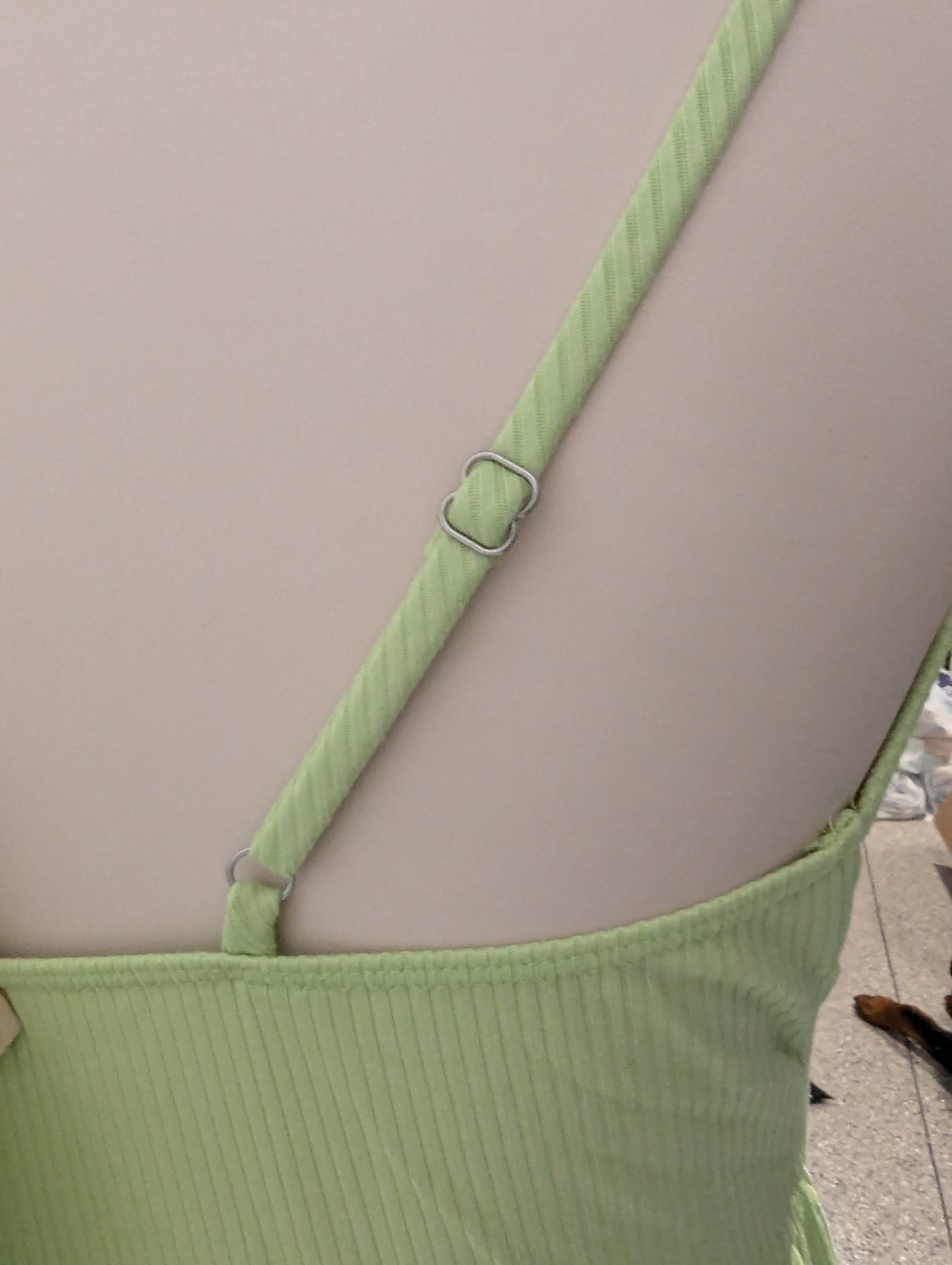 Plus V-Neck Babydoll Tank - Fresh Mint