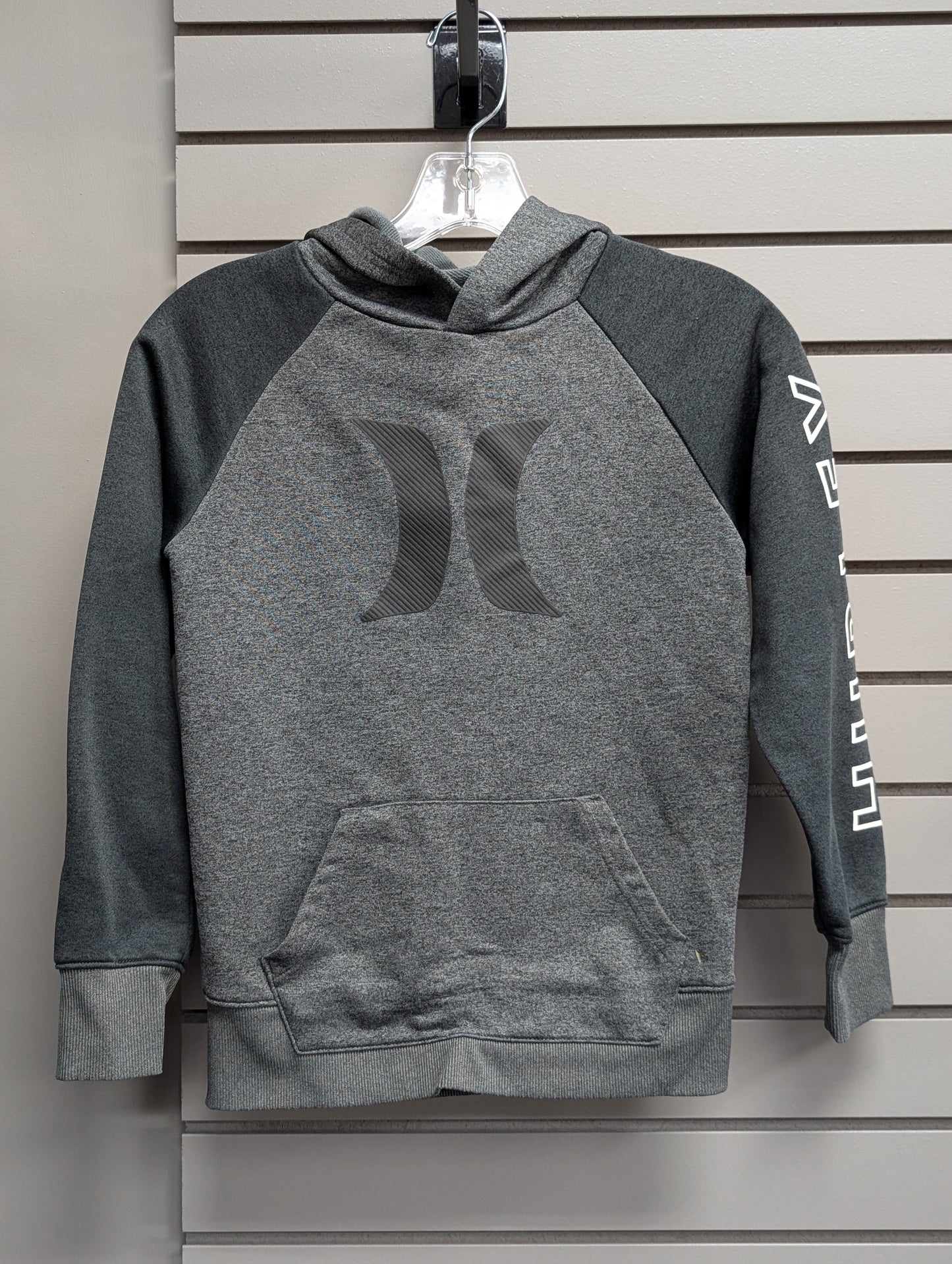 Boy's Child Size S Charcoal Hooded Long Sleeve Sweatshirt