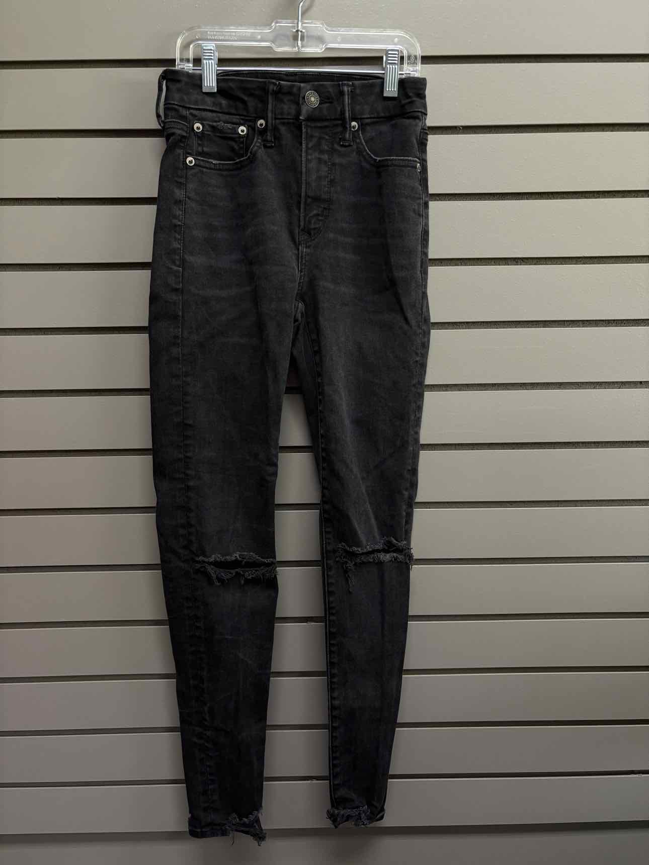 Women's Waist Size 00 American Eagle Black Jean