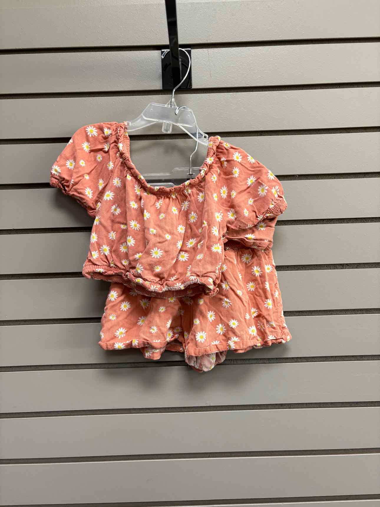 Girl's Child Size S wonder nation Coral Floral Short
