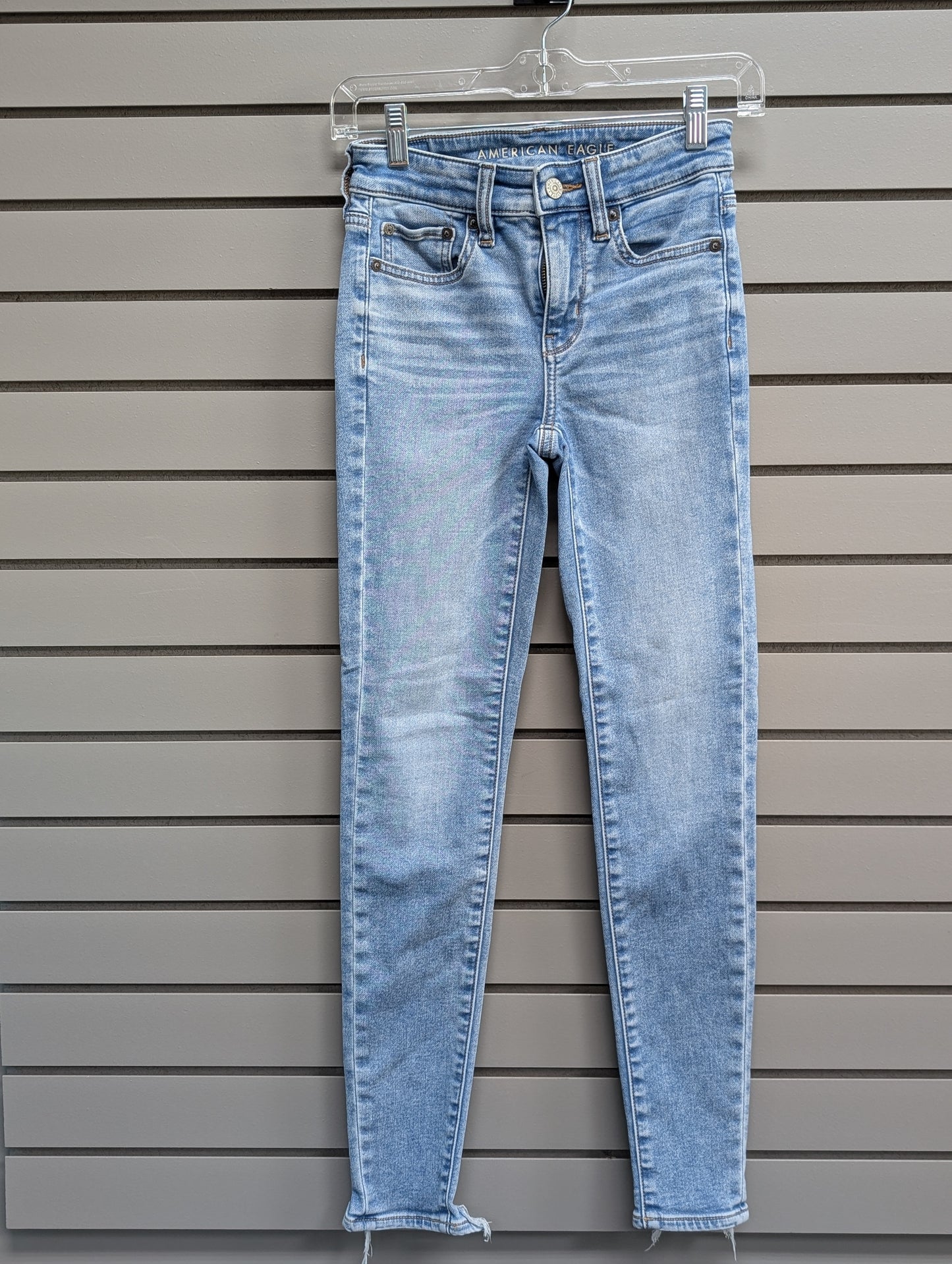 Women's Waist Size 00 American Eagle Light Blue Jean