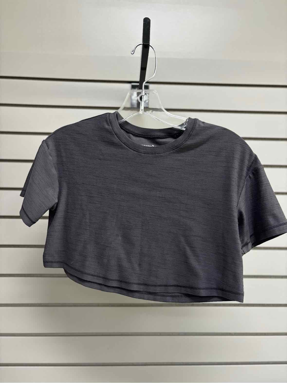 Girl's Child Size 6/7 Old Navy Charcoal Heathered Short Sleeve Shirt
