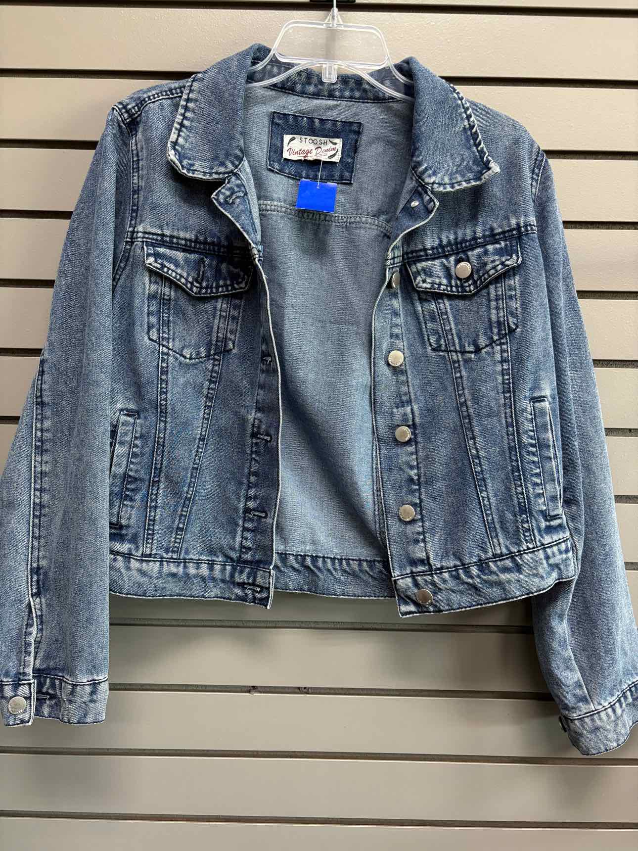 Women's Women Size L Stoosh Blue Denim Jean Jacket