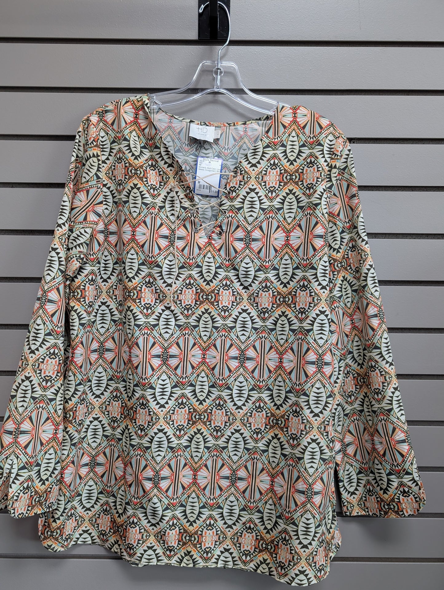 Women's Women Size M Multi-Color HD Long Sleeve Shirt