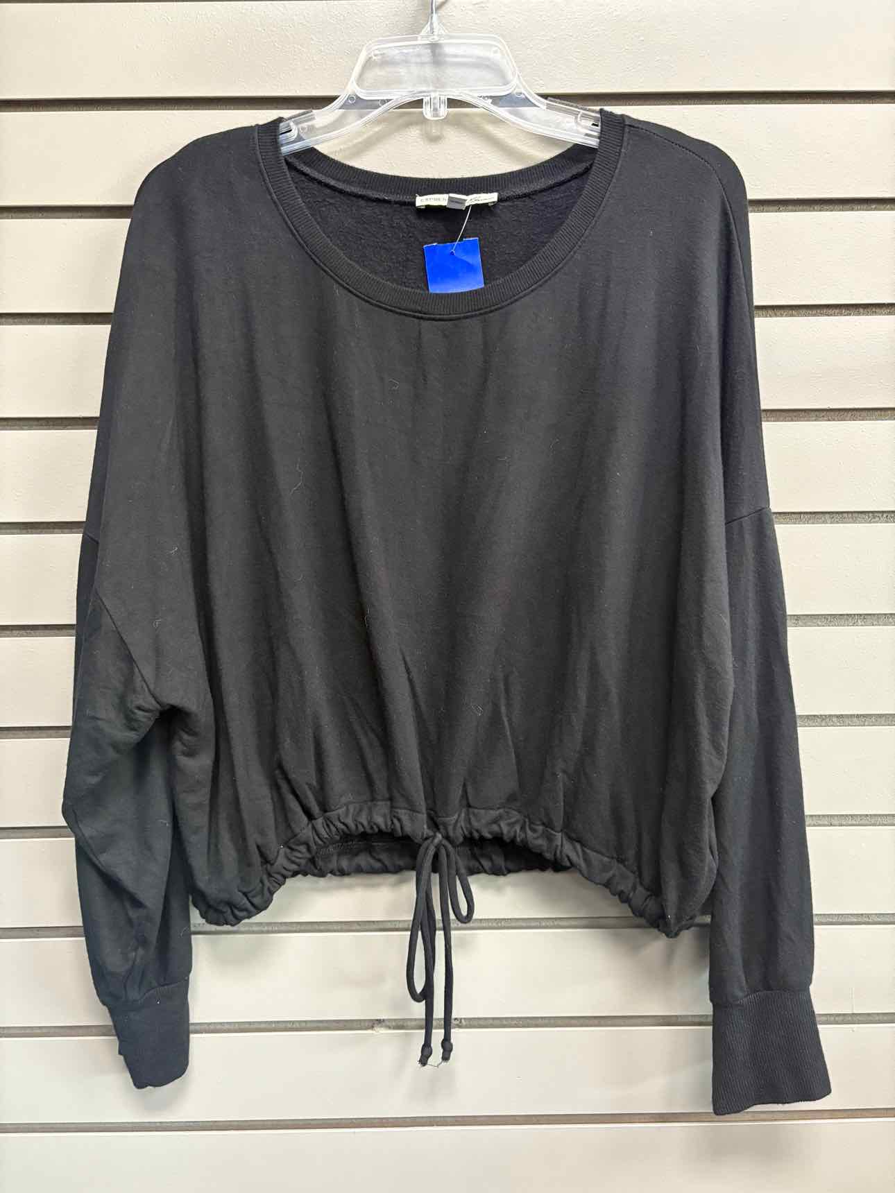 Women's Women Size M Black Express Crew Long Sleeve Shirt