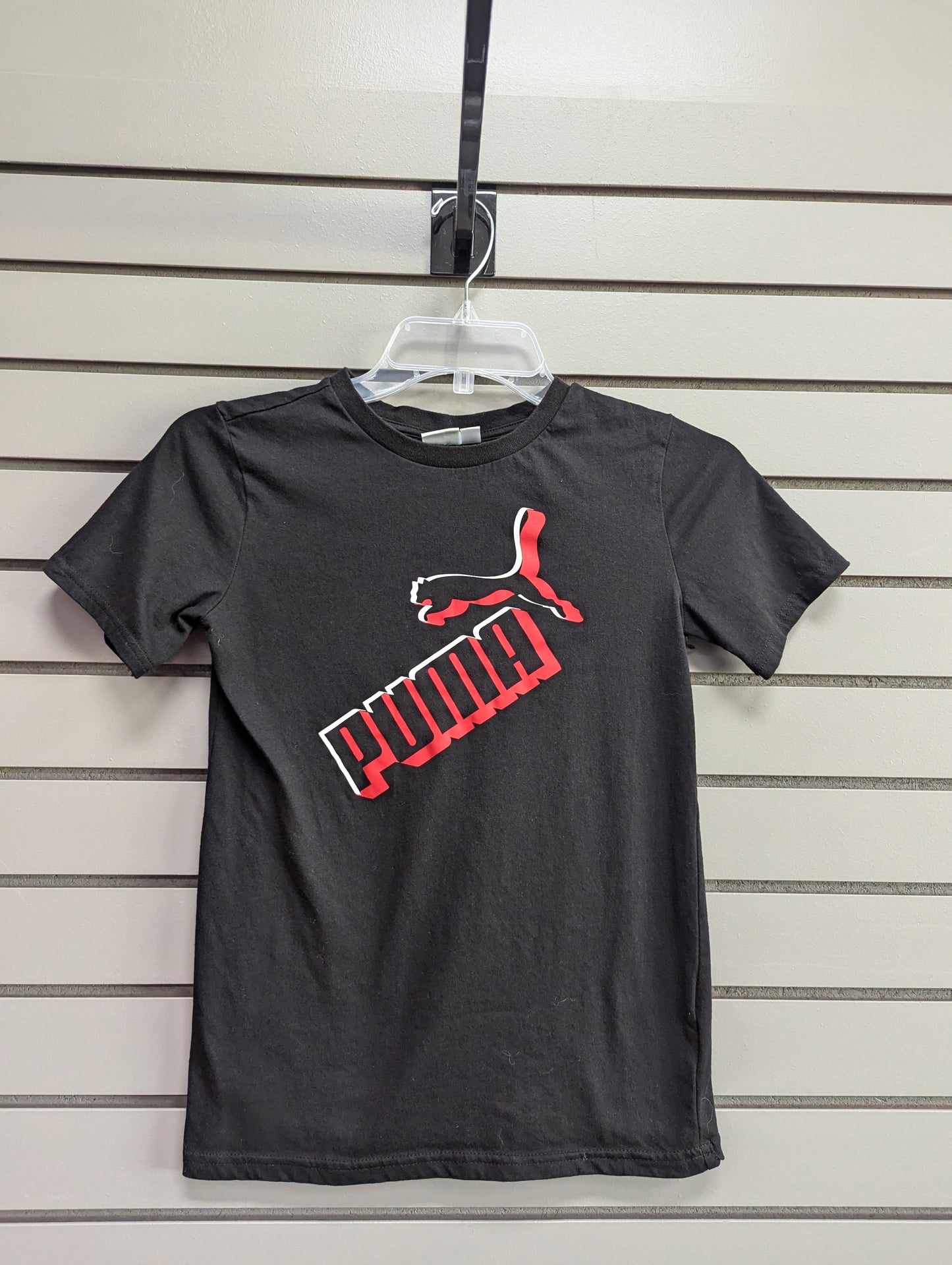 Child Size M Black Short Sleeve Shirt