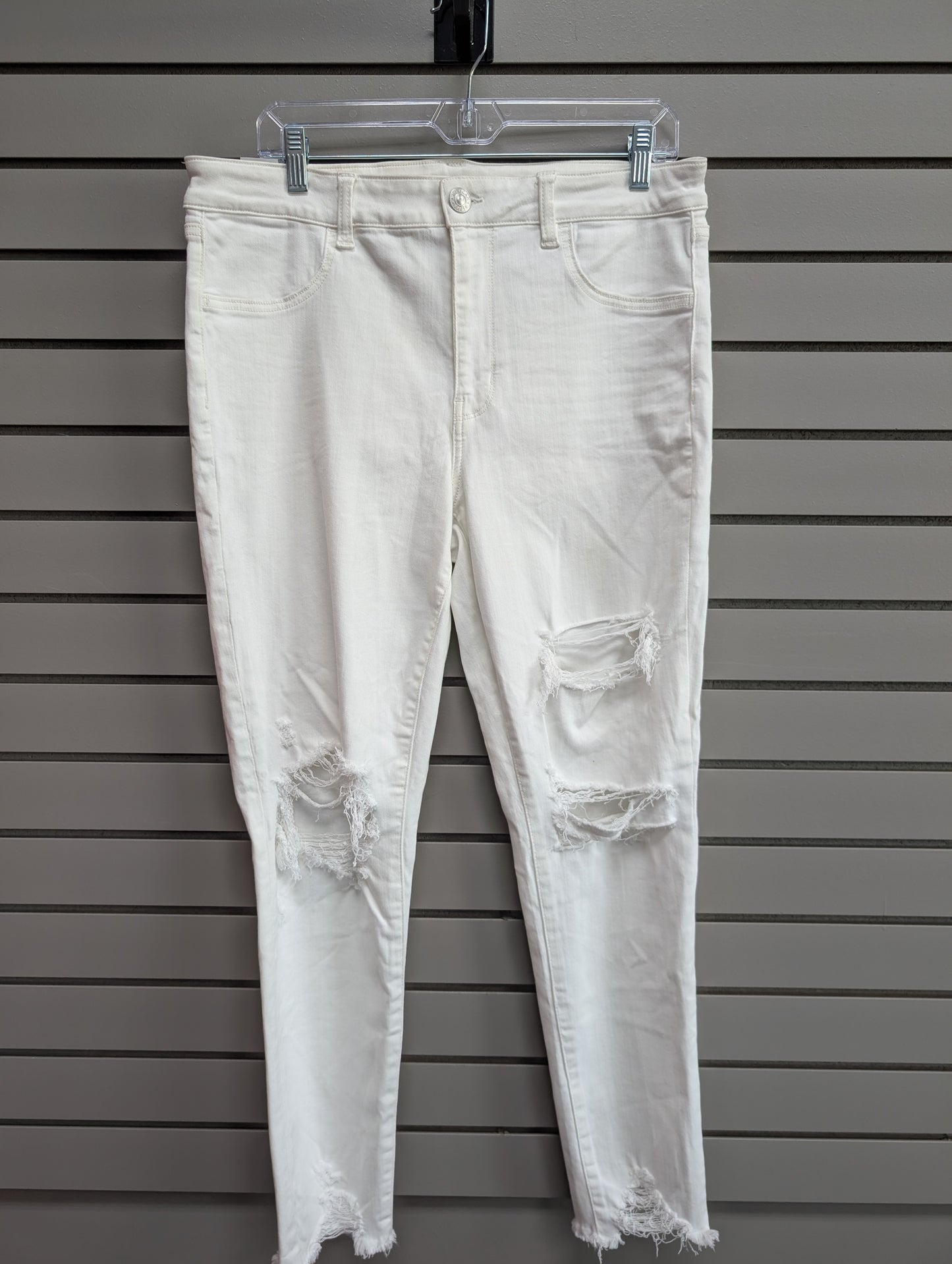Women's Waist Size 14 American Eagle White Jean