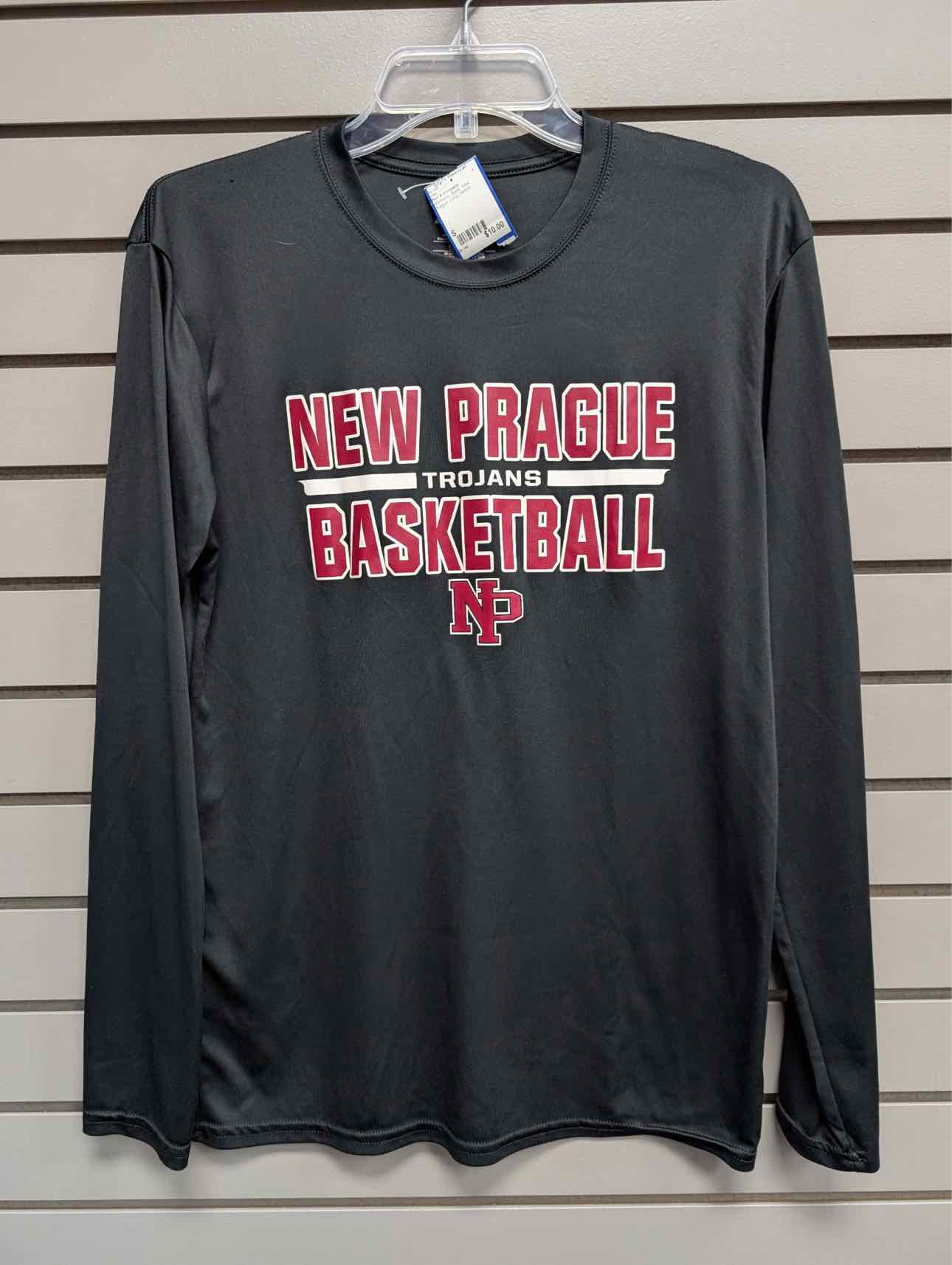 Women's Women Size S Black Port & Company New Prague Long Sleeve Shirt