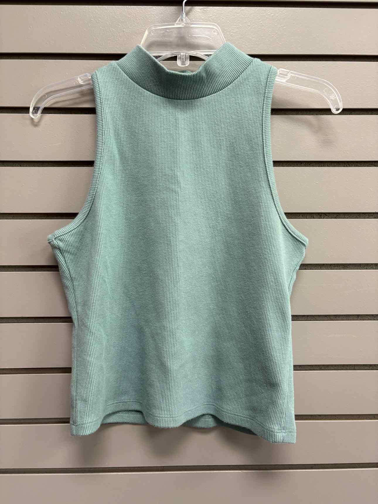 Women's Women Size M Mint A New Day Ribbed Racerback Tank Shirt