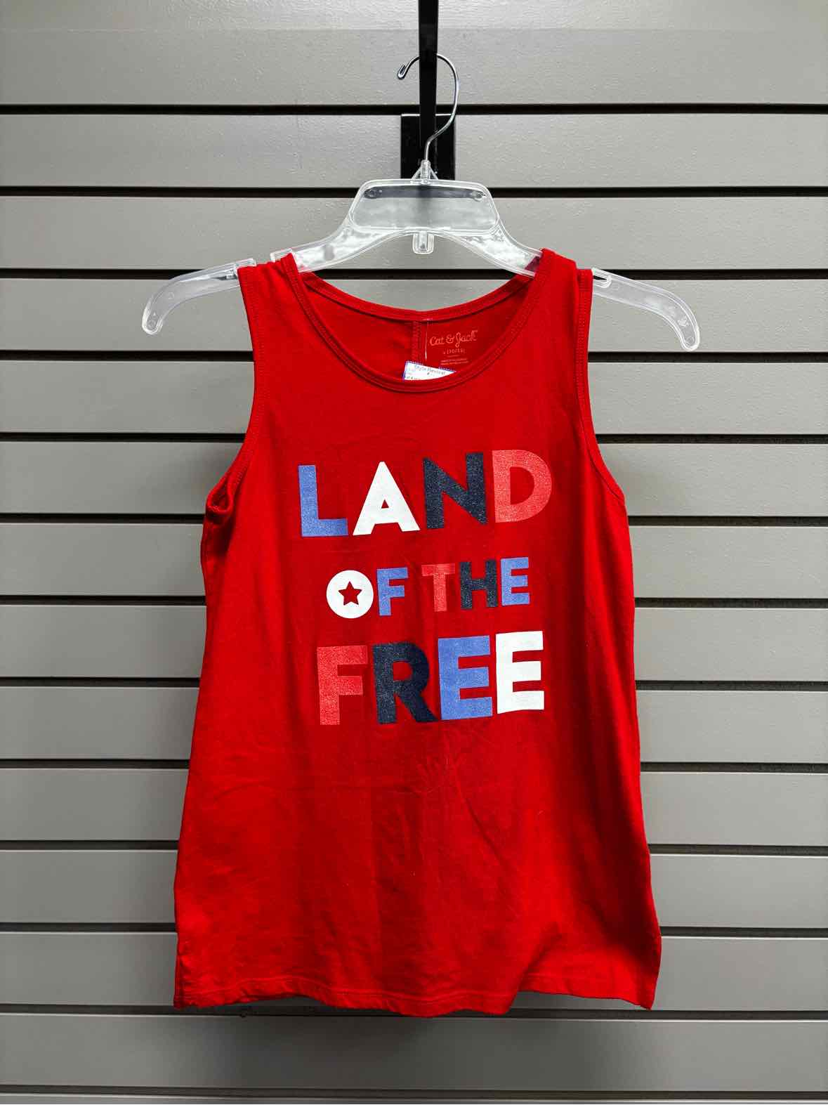 Girl's Child Size L cat & jack Red Tank Shirt