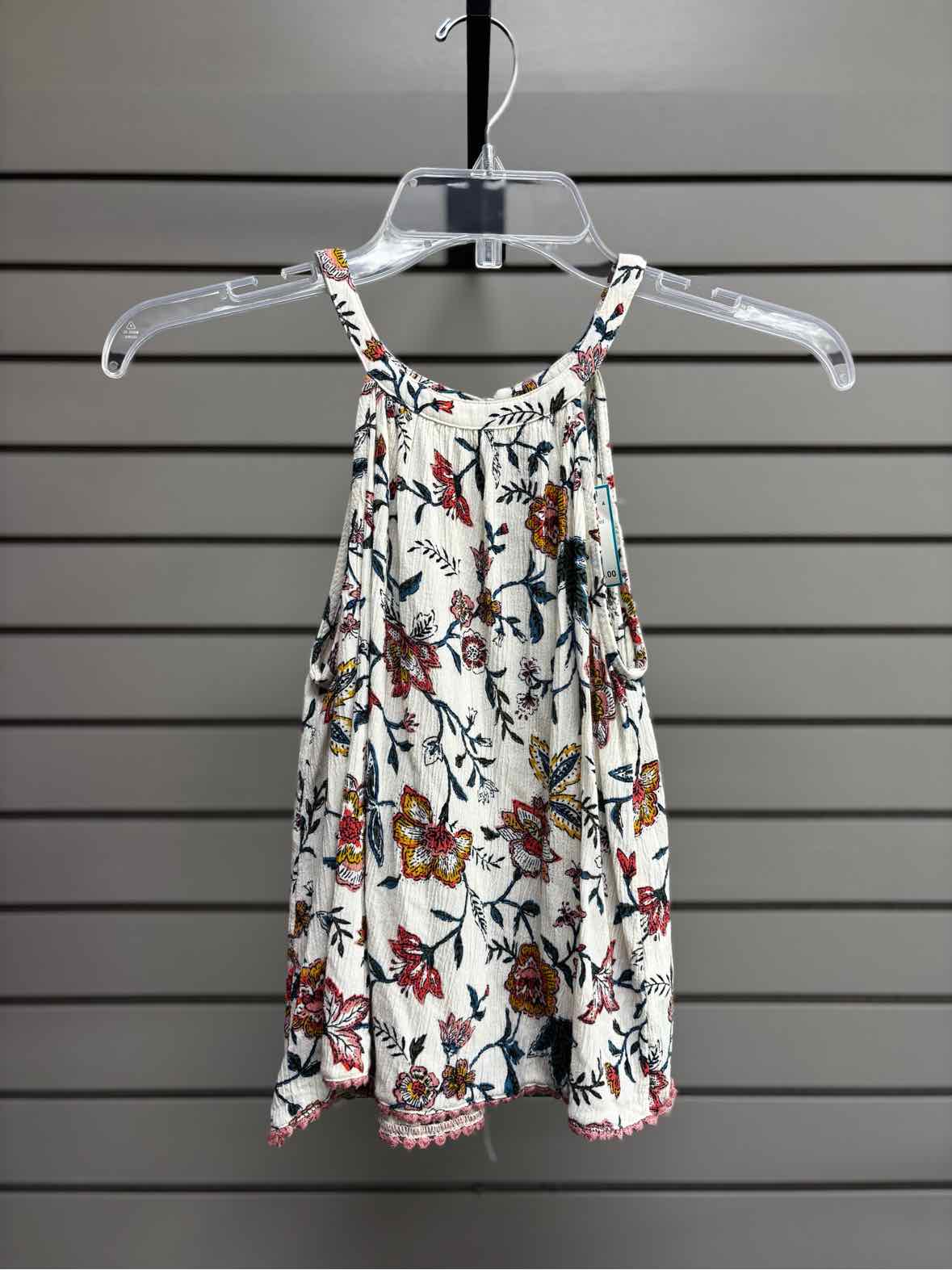 Girl's Child Size 10/12 Old Navy Multi-Color Floral Sleeveless Shirt