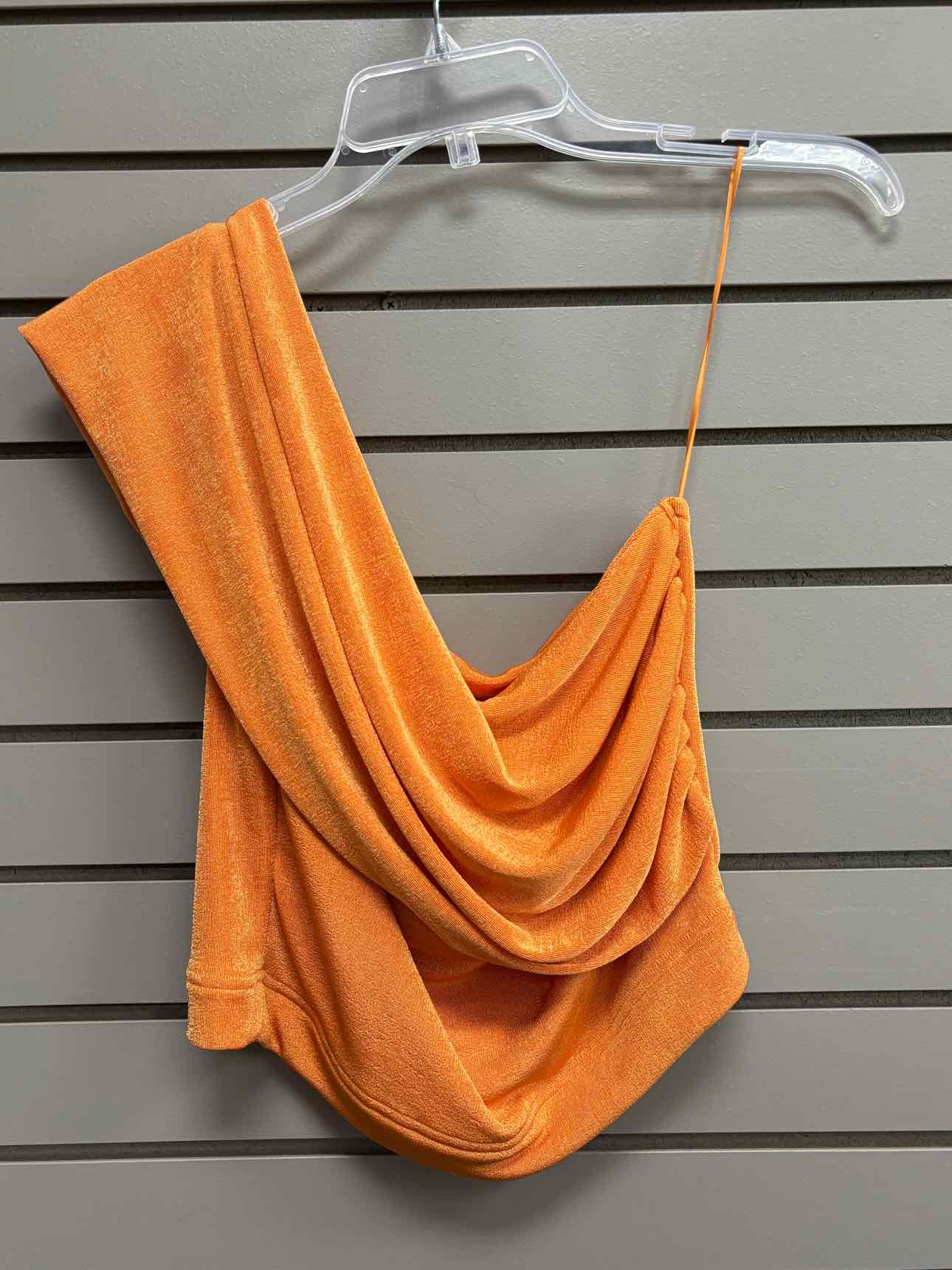 Women's Women Size M Orange Lena Glitter Sleeveless Shirt