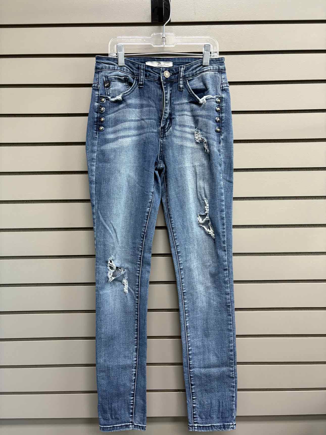 Women's Waist Size 5 KanCan Blue Distressed Jean