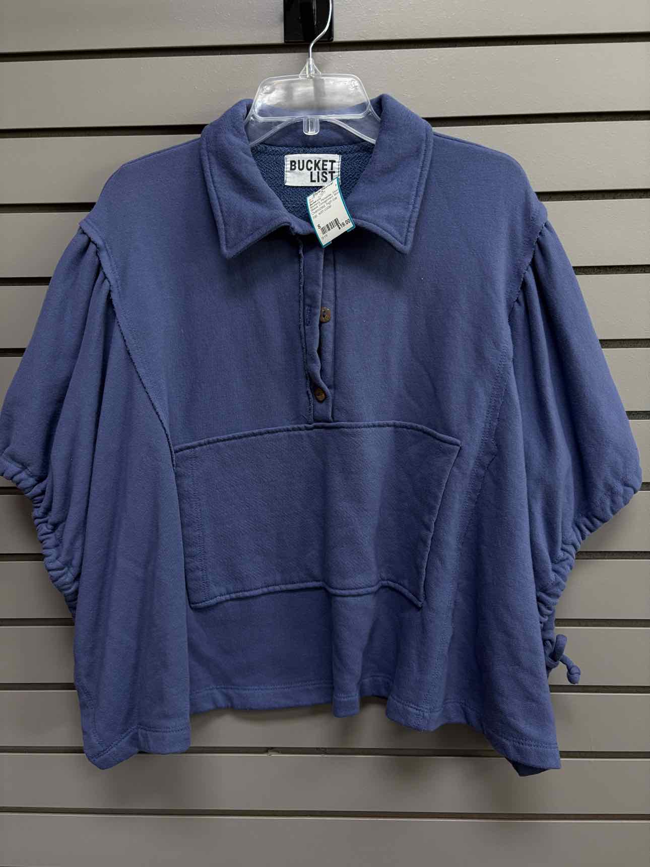 Women's Women Size S Periwinkle Bucket List Short Sleeve Shirt