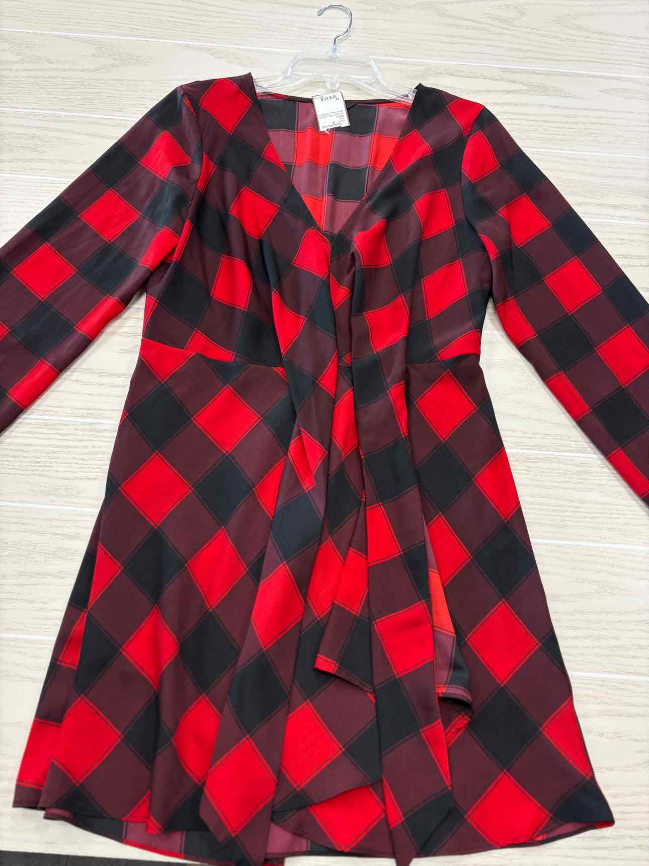 Women's Size M Red Express Long Sleeve Above Knee Dress
