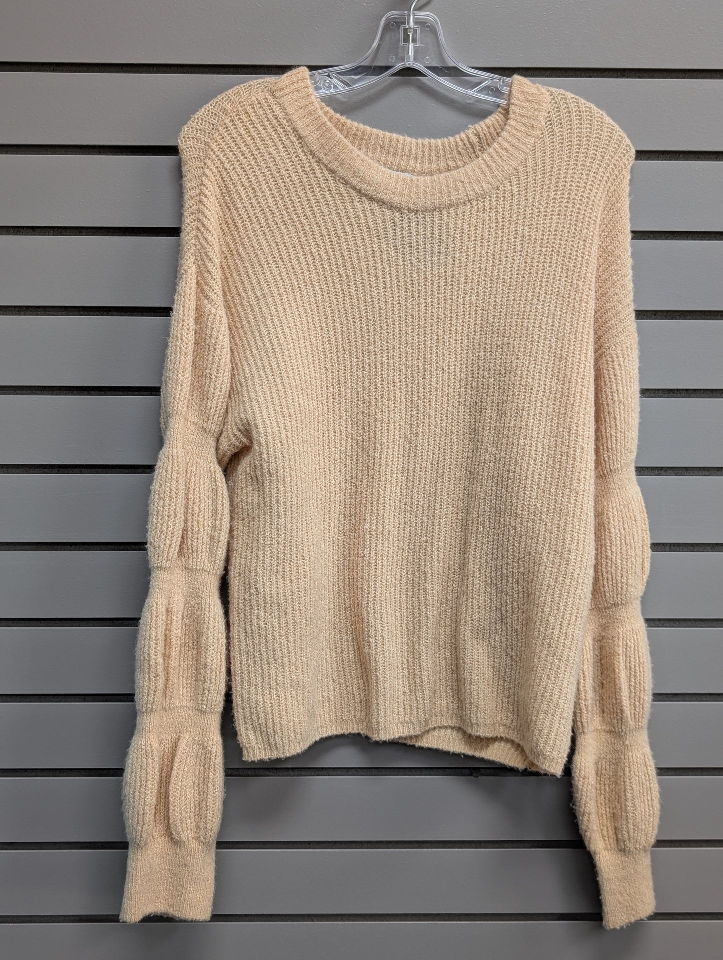 Women's Women Size M Cream And now this Long Sleeve Sweater