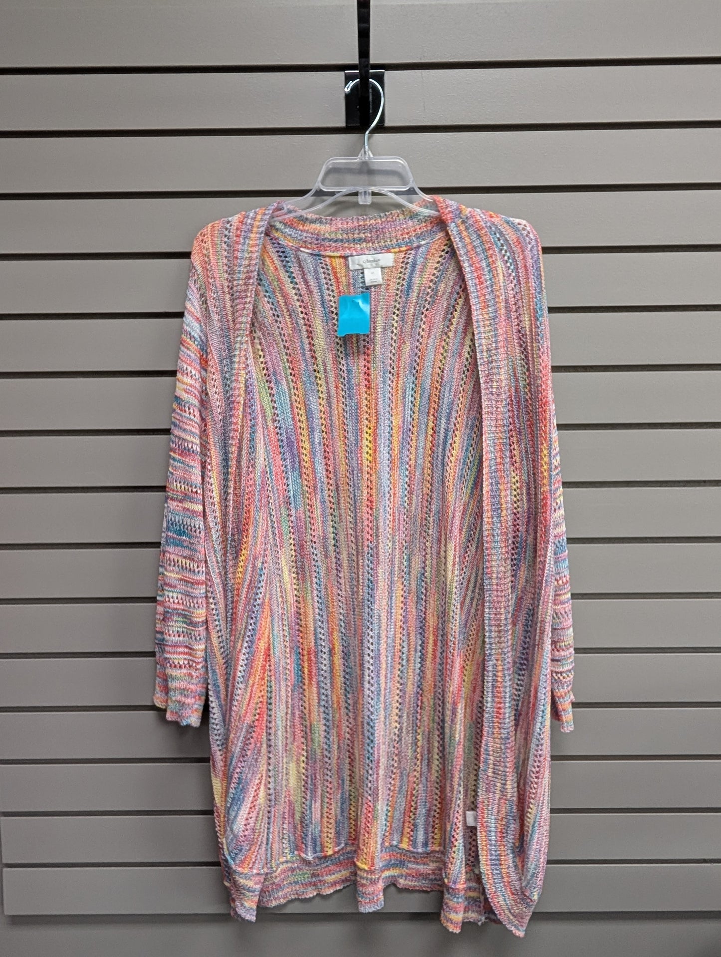 Women's Women Size 2X cj banks Multi-Color Long Sleeve Cardigan