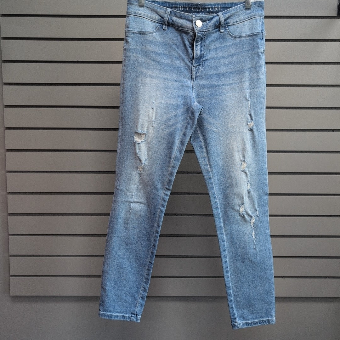 Women's Waist Size 8 Juicy Couture Light Blue Denim Jean