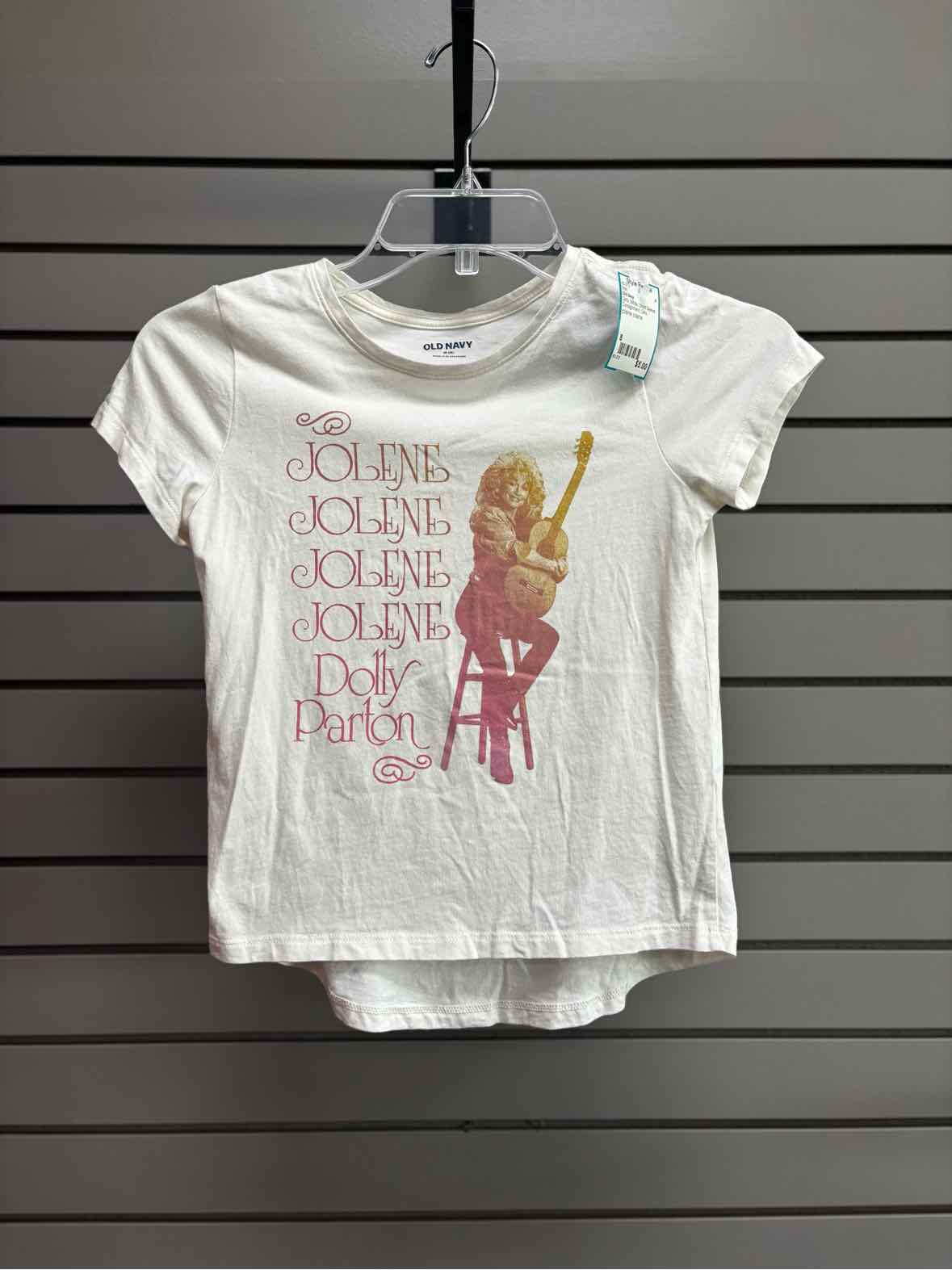 Girl's Child Size 8 Old Navy White Short Sleeve Shirt