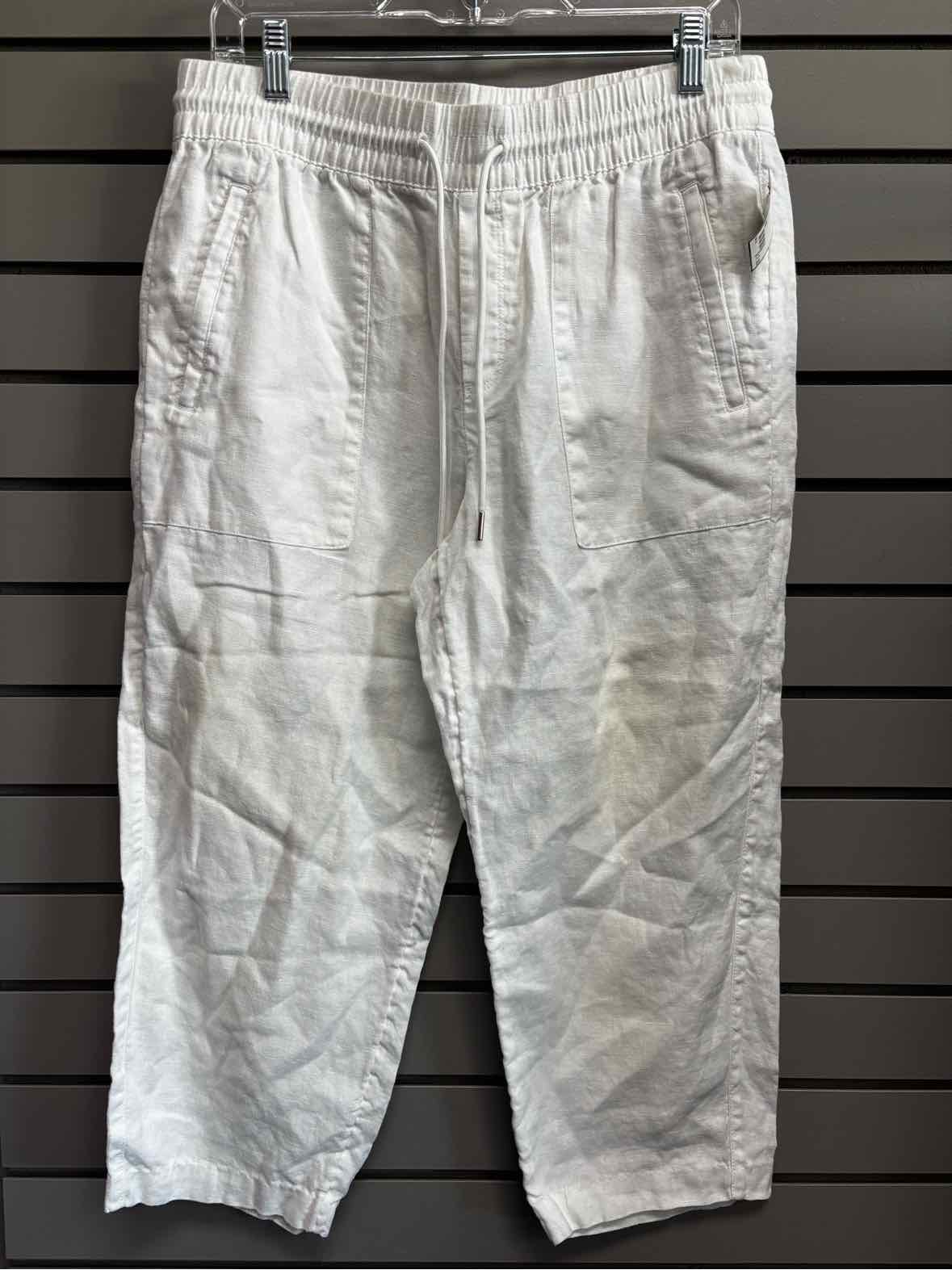 Women's Waist Size M Athleta White Wide Leg Pant